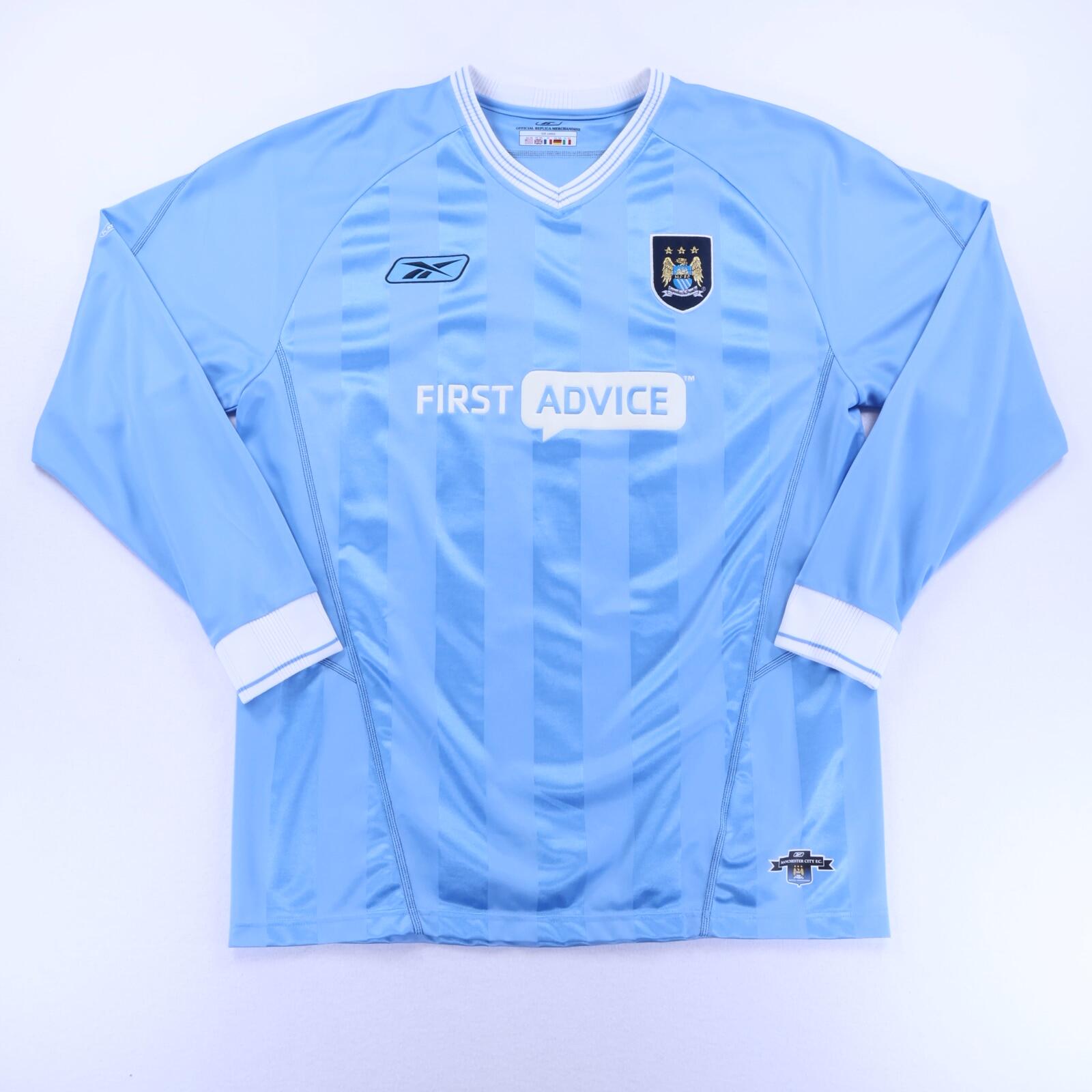 Manchester City Anelka #39 2003/04 Home Shirt - Long Sleeve - XL- BACK