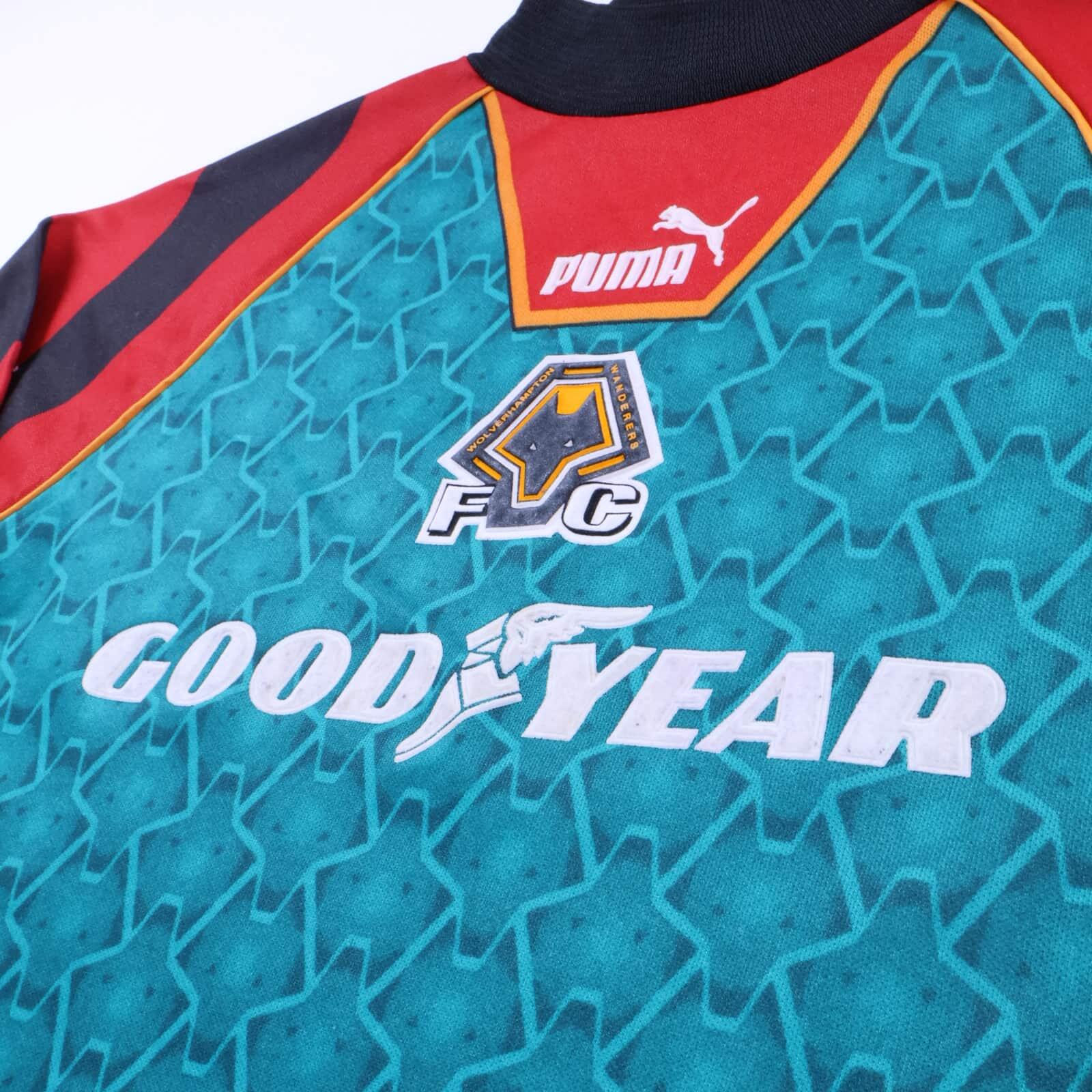 Wolverhampton Wanderers F.C 1996/97 Goalkeeper Shirt - S- BACK
