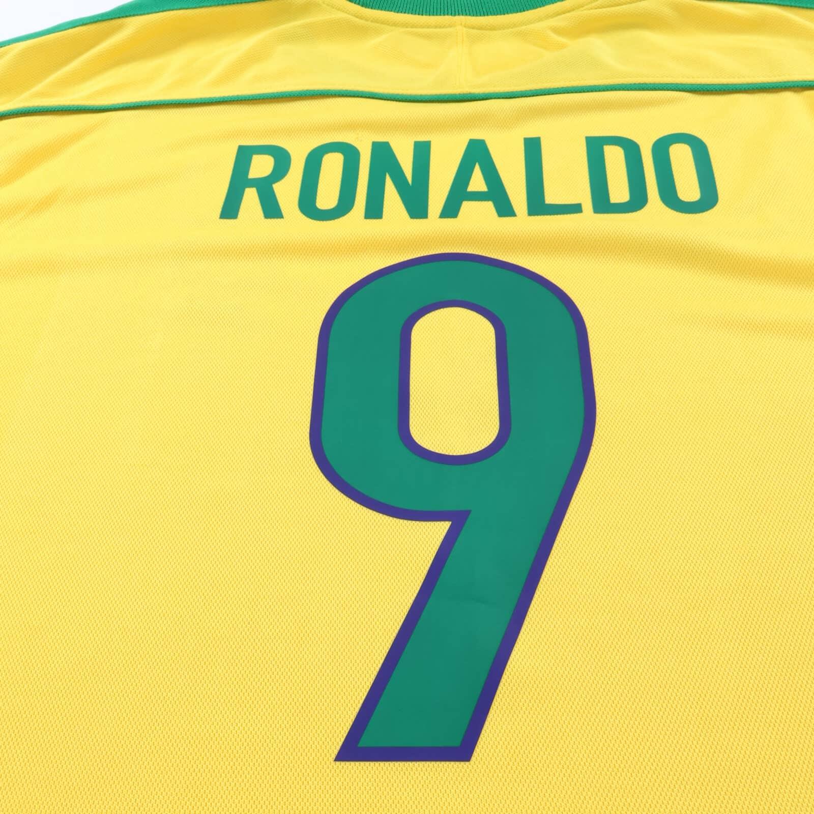 Brazil Ronaldo #9 1998/ Home Shirt - XL- TAGS