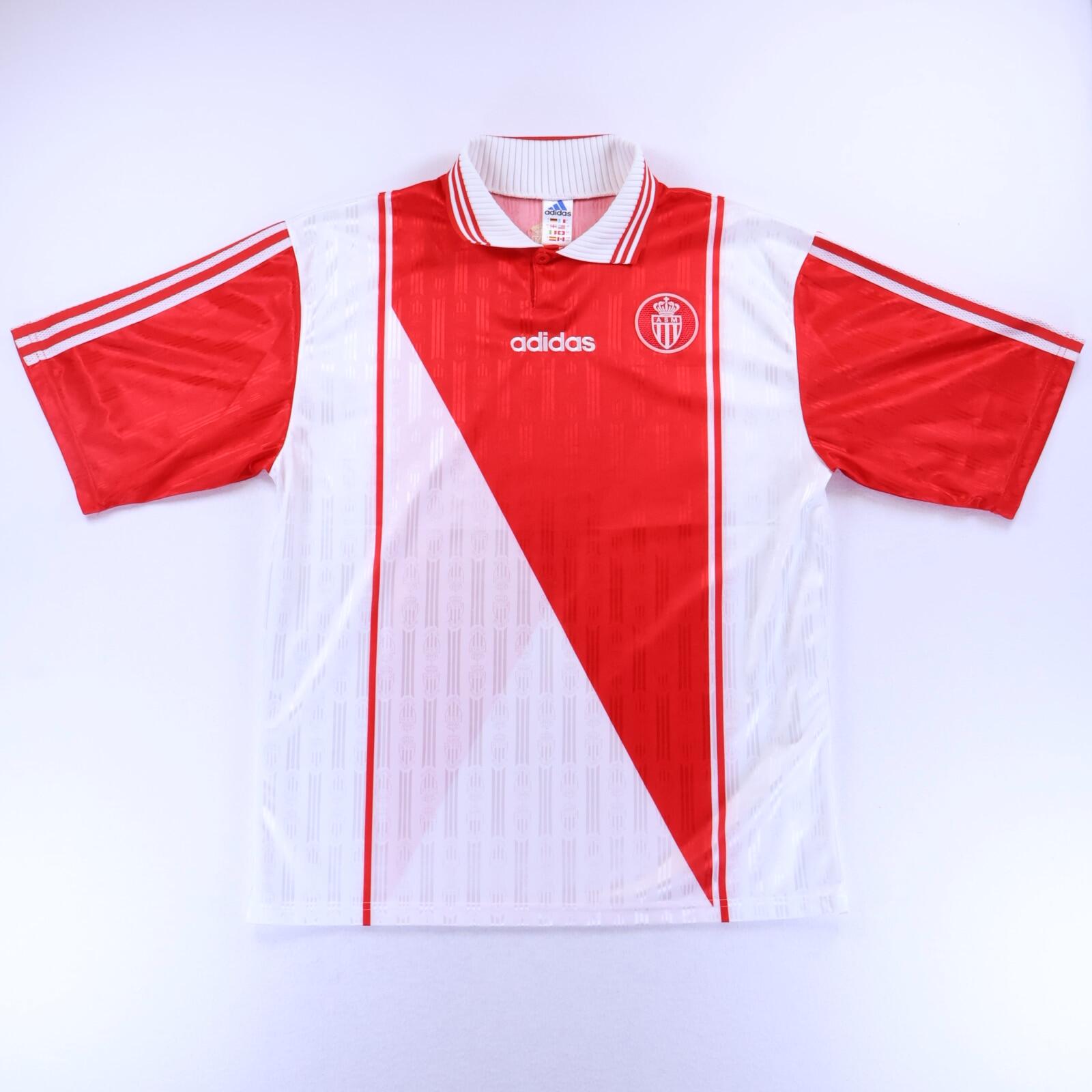 As Monaco 1996/98 Home Shirt - L- FRONT