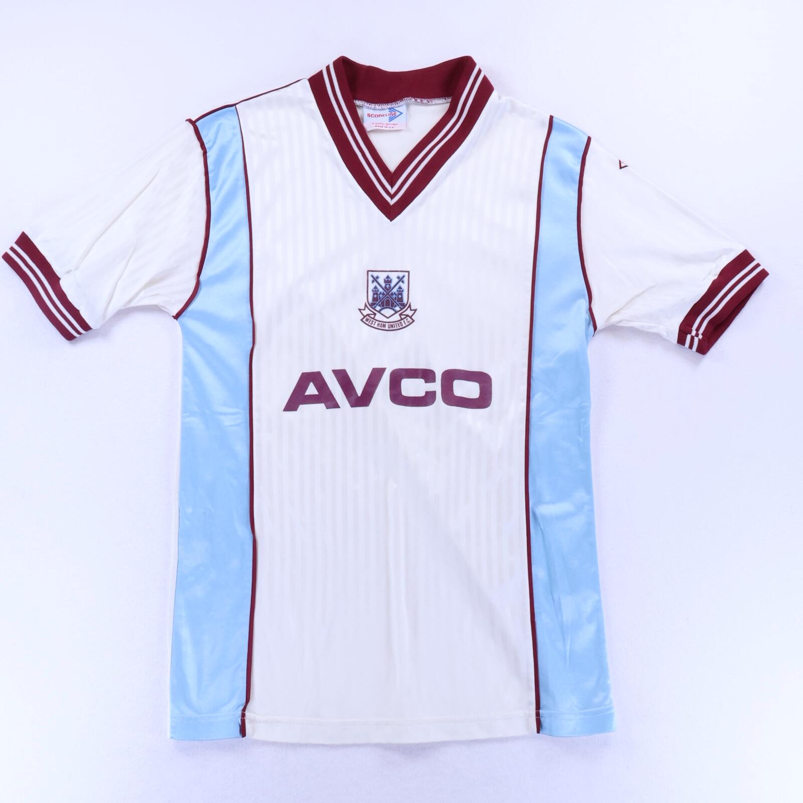 West Ham United 1987/89 Away Shirt - M- FRONT
