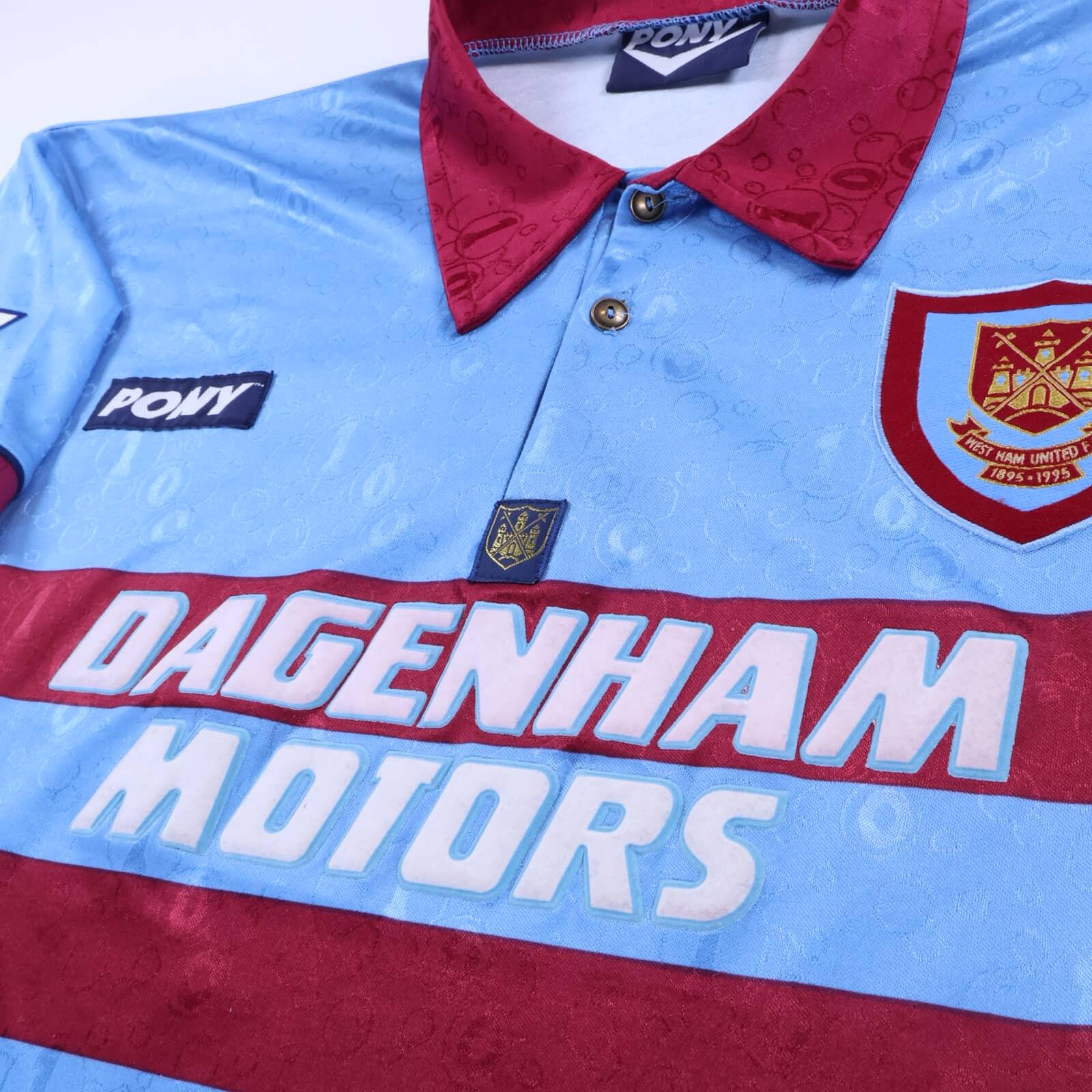 West Ham United 1995/97 Away Shirt - L- BACK