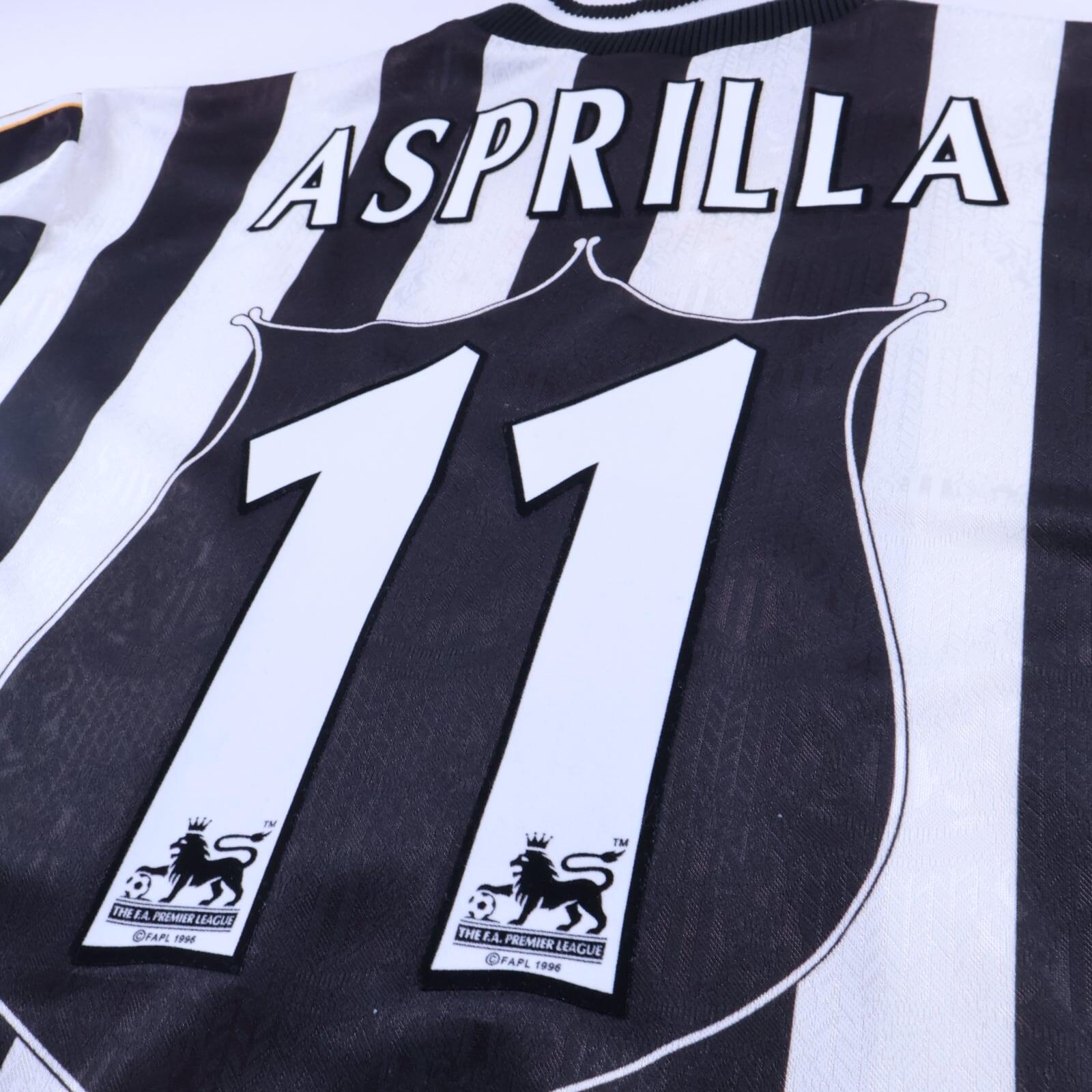 Newcastle United Asprilla #11 1995/97 Home Shirt - L- TAGS