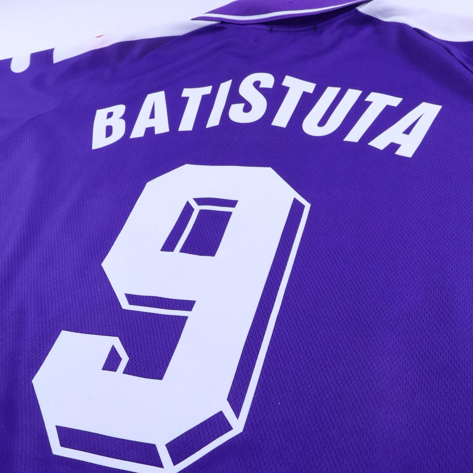 Fiorentina Batistuta #9 1998/99 Home Shirt - L