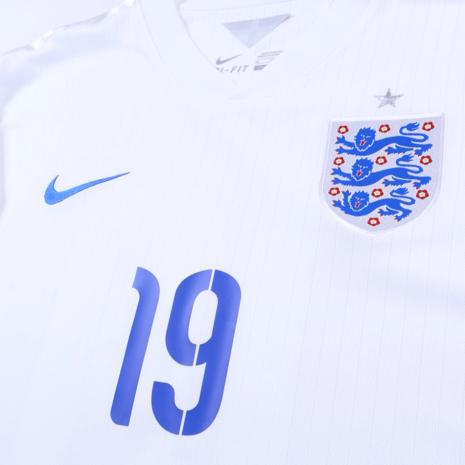 England Sterling #19 2014/16 Home Shirt - XL- BACK