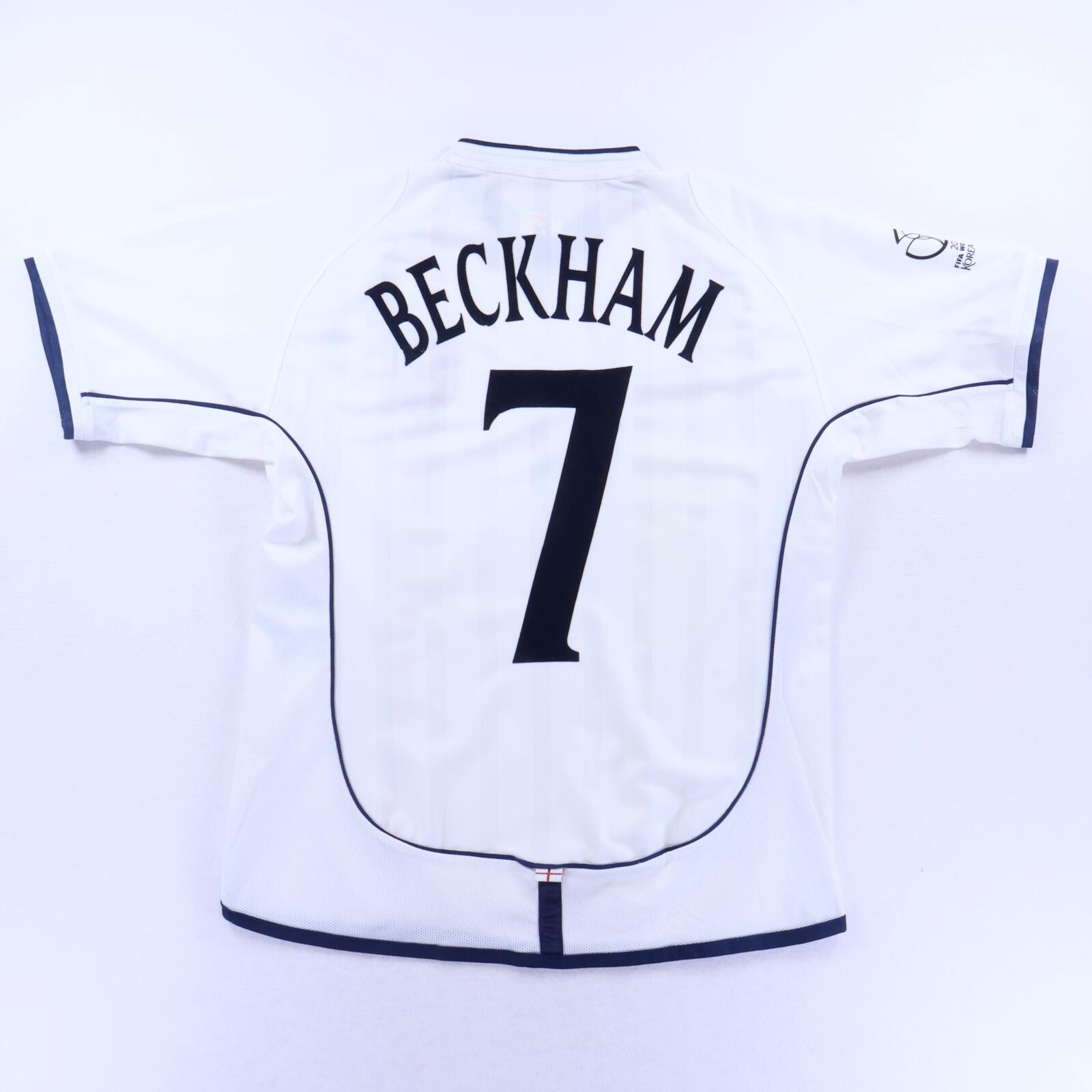 England Beckham #7 2001/03 Home Shirt - M- FRONT