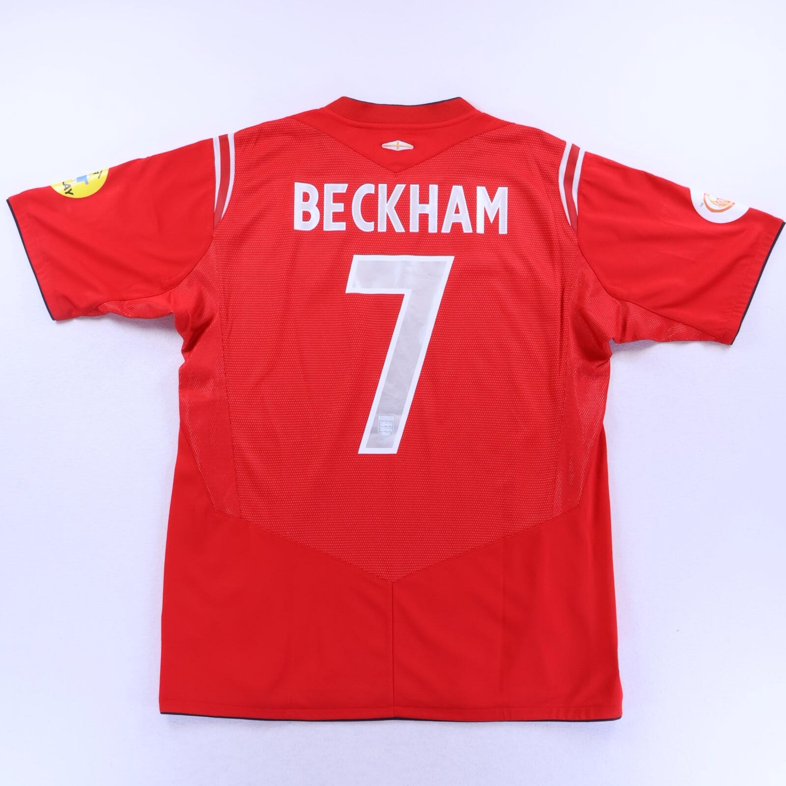 England Beckham #7 2004/06 Away Shirt - M- FRONT
