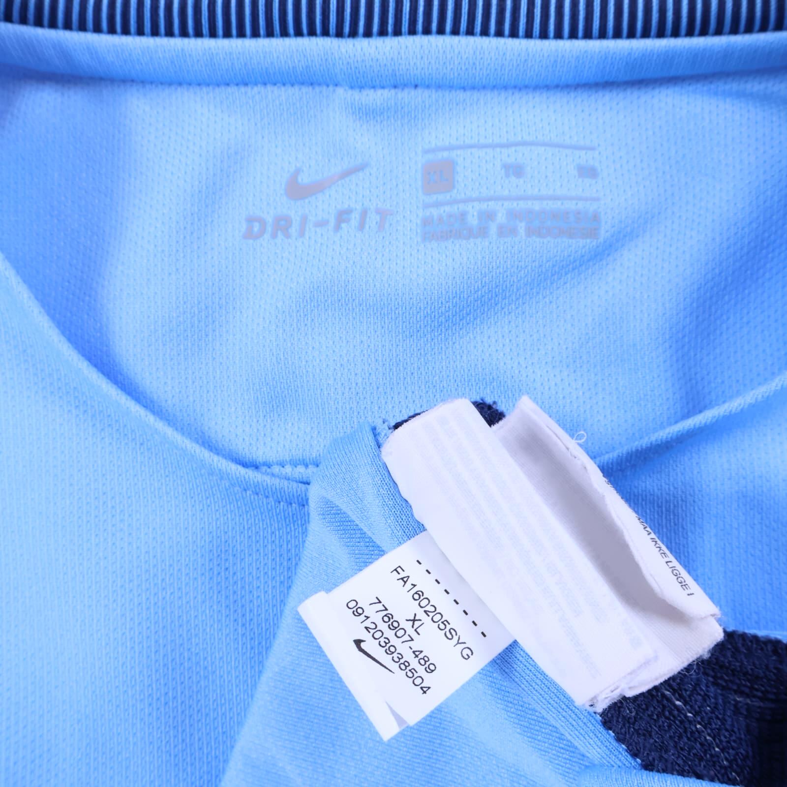 Manchester City Kun Aügero #10 2016/17 Home Shirt - XL