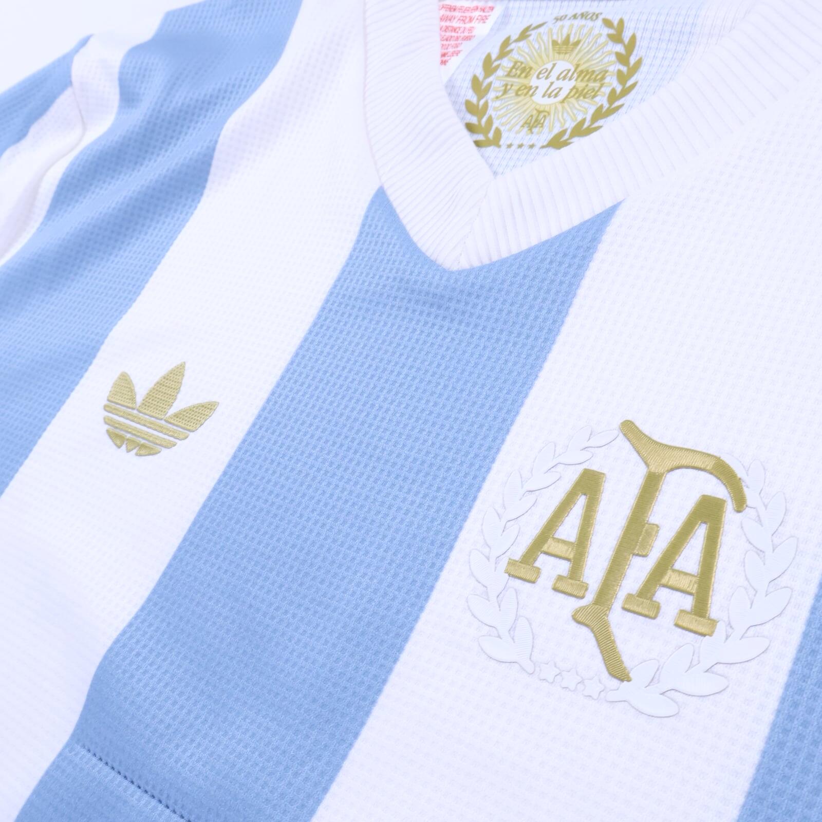 Argentina 2024/25 Home Shirt - 50Th Anniversary - YOUTH 15/16Y