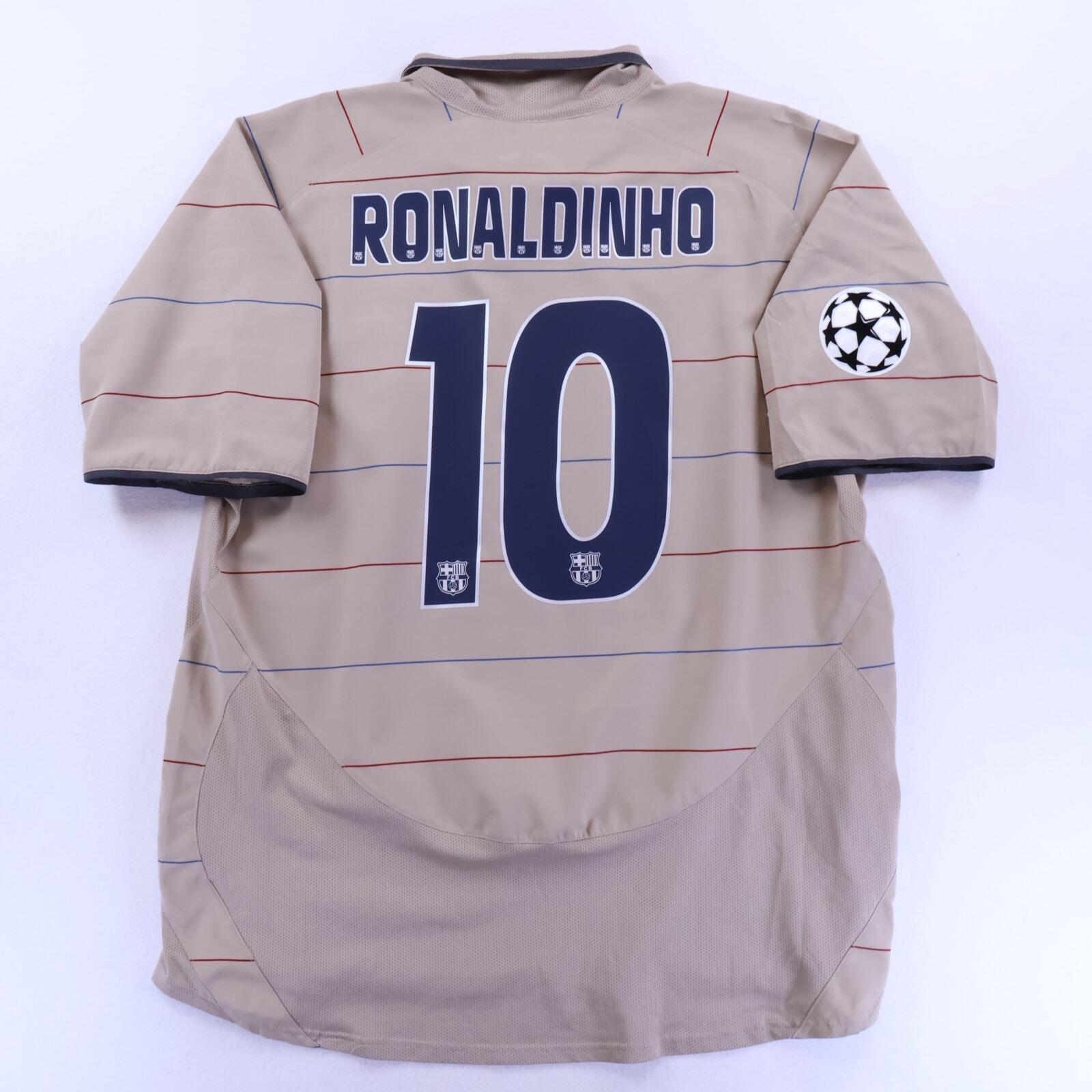 Barcelona Ronaldinho #10 2003/04 Away Shirt - XL- FRONT