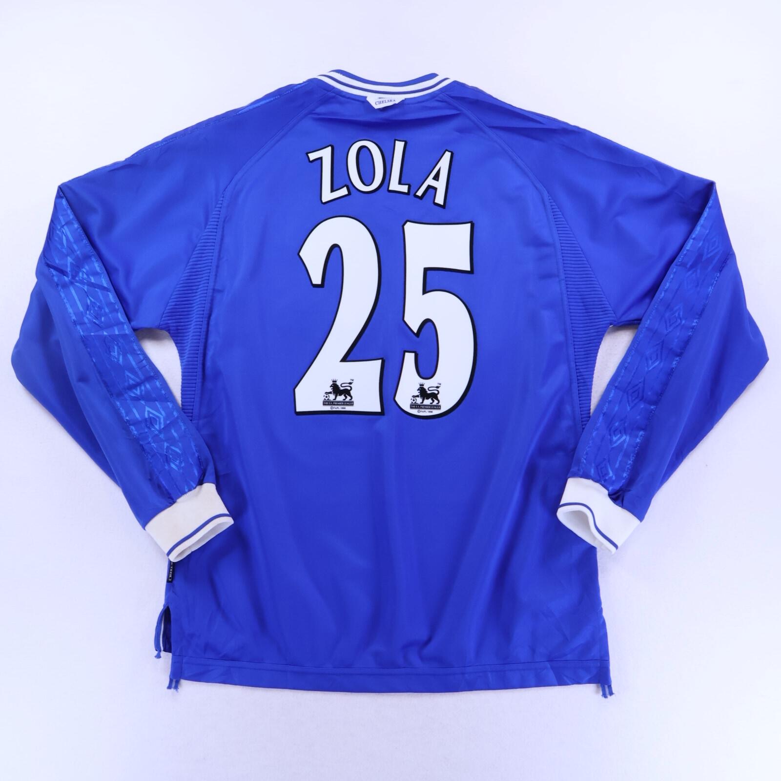 Chelsea Zola #25 1999/00 Home Shirt - M- FRONT