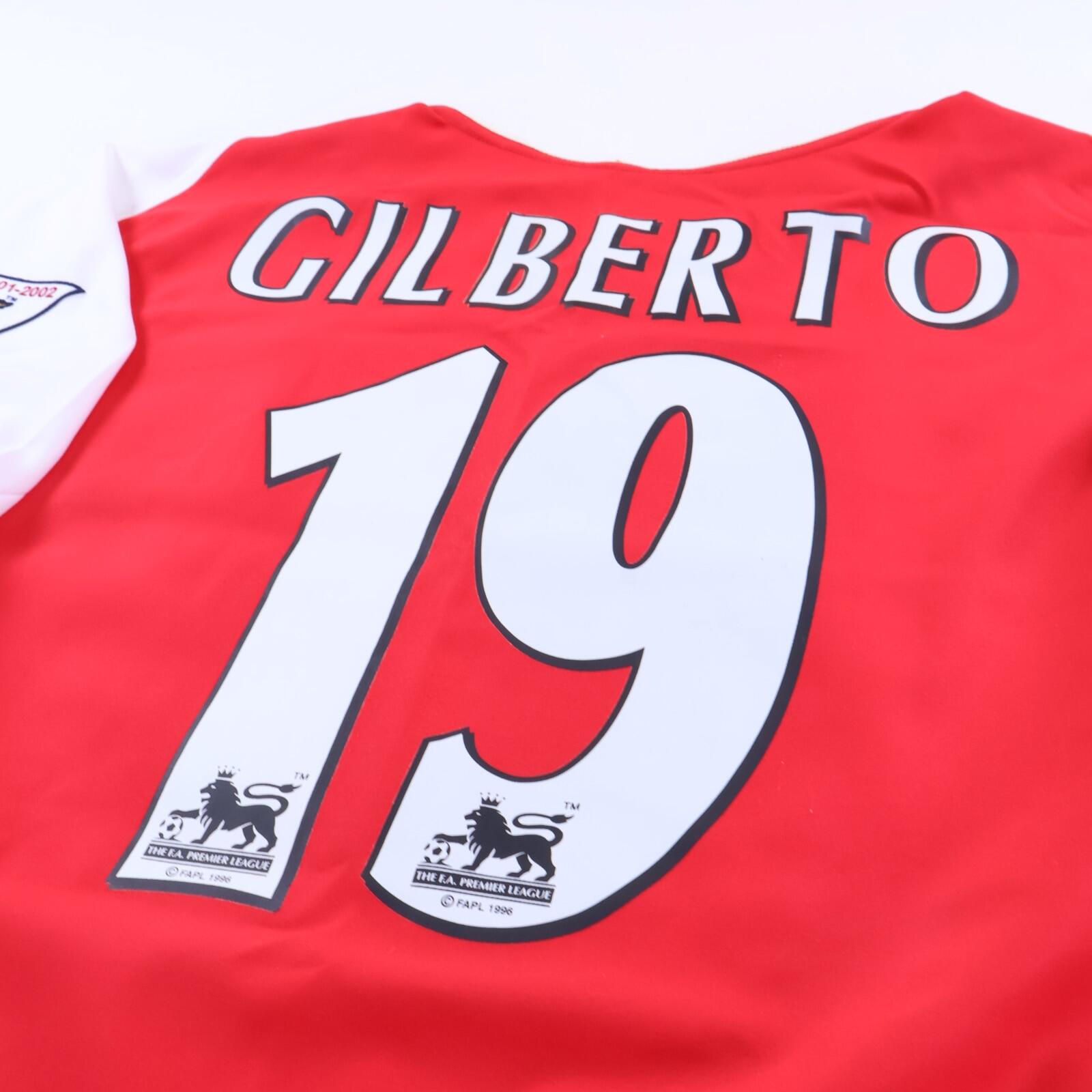 Arsenal Gilberto #19 2002/04 Home Shirt - M- TAGS