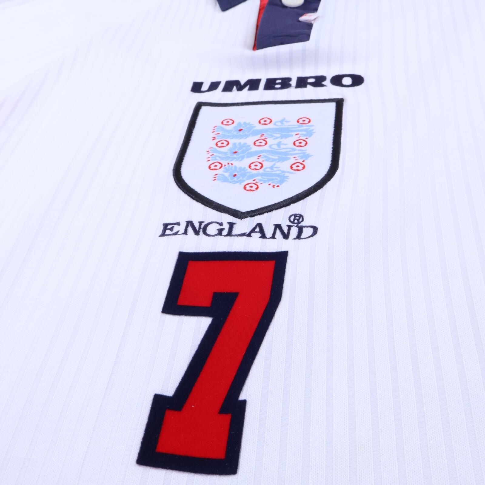 England Beckham #7 1997/99 Home Shirt - XL