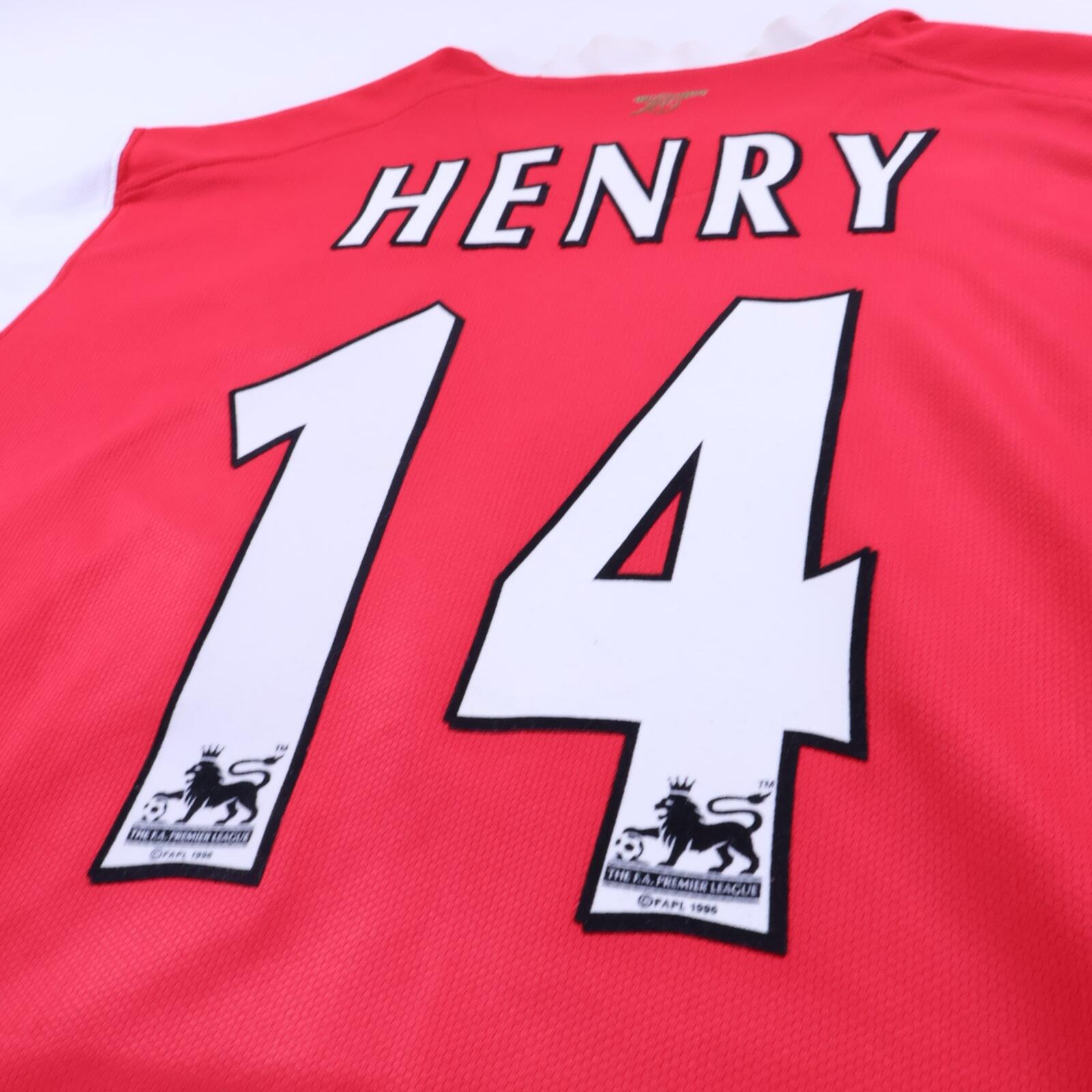 Arsenal Henry #14 2006/08 Home Shirt - L- TAGS