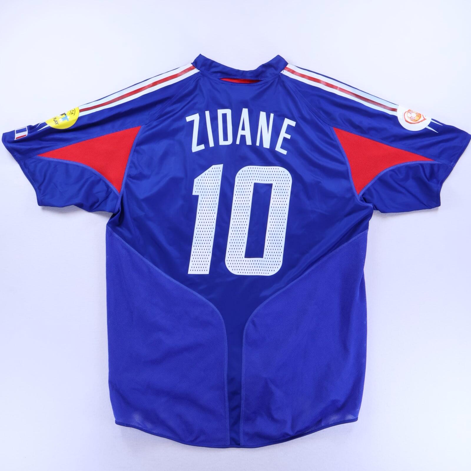 France Zidane #10 2004/06 Home Shirt - XL- FRONT