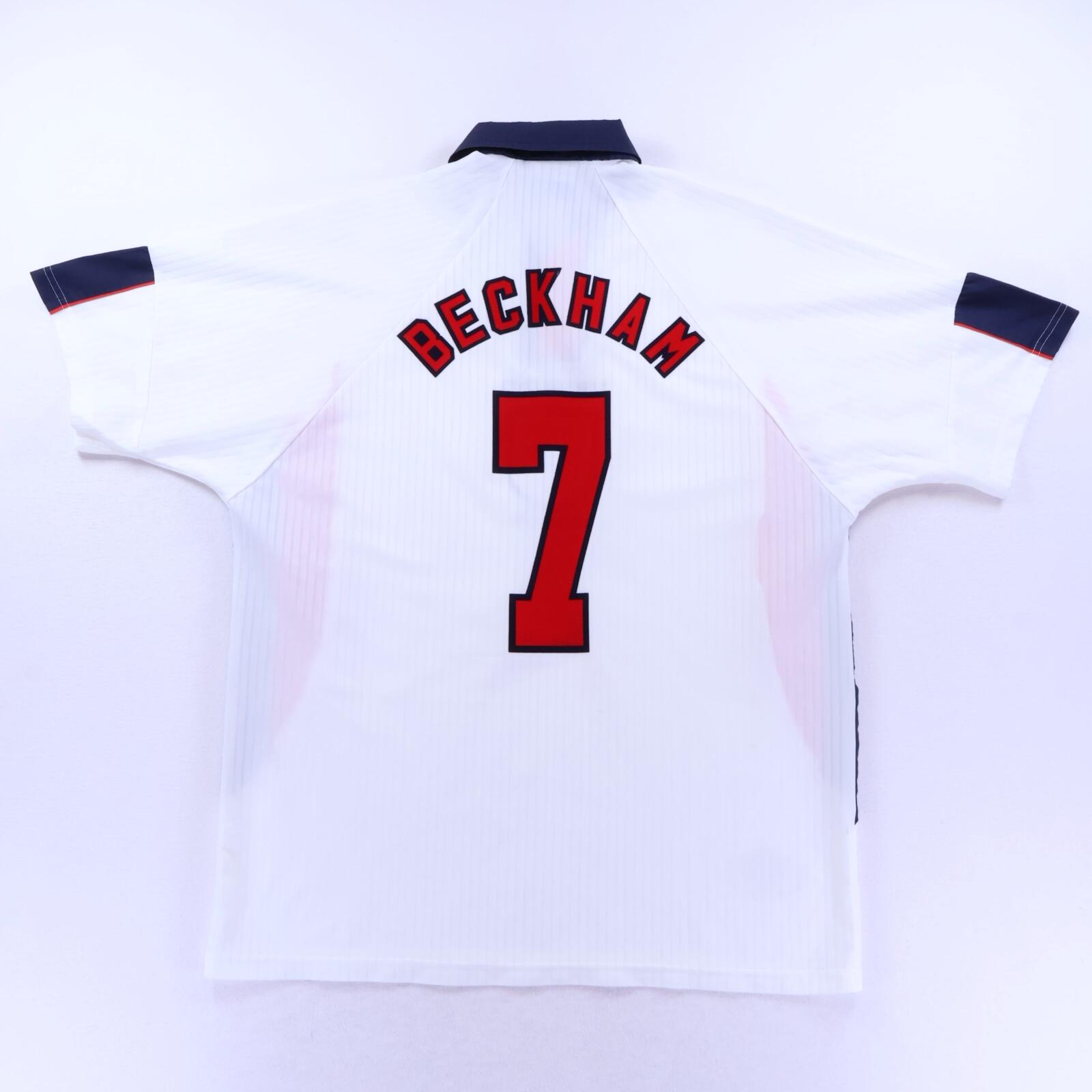 England Beckham #7 1997/98 Home Shirt - XL- FRONT