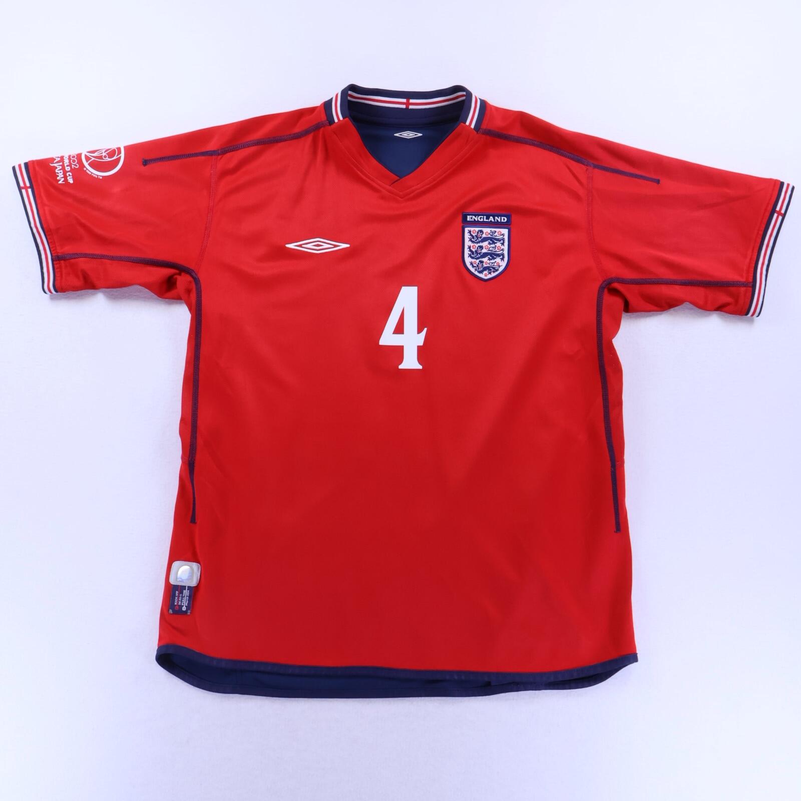 England Gerrard #4 2002/04 Away Shirt - Reversible - L- BACK