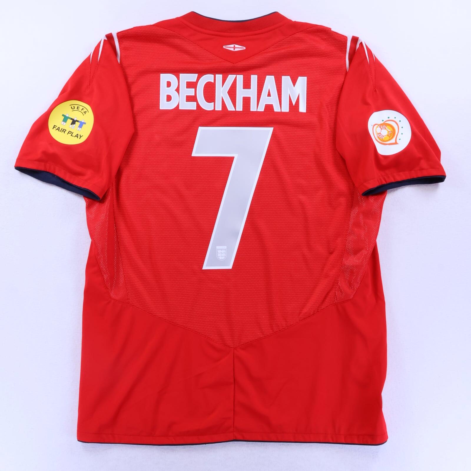 England Beckham #7 2004/06 Away Shirt - L- FRONT