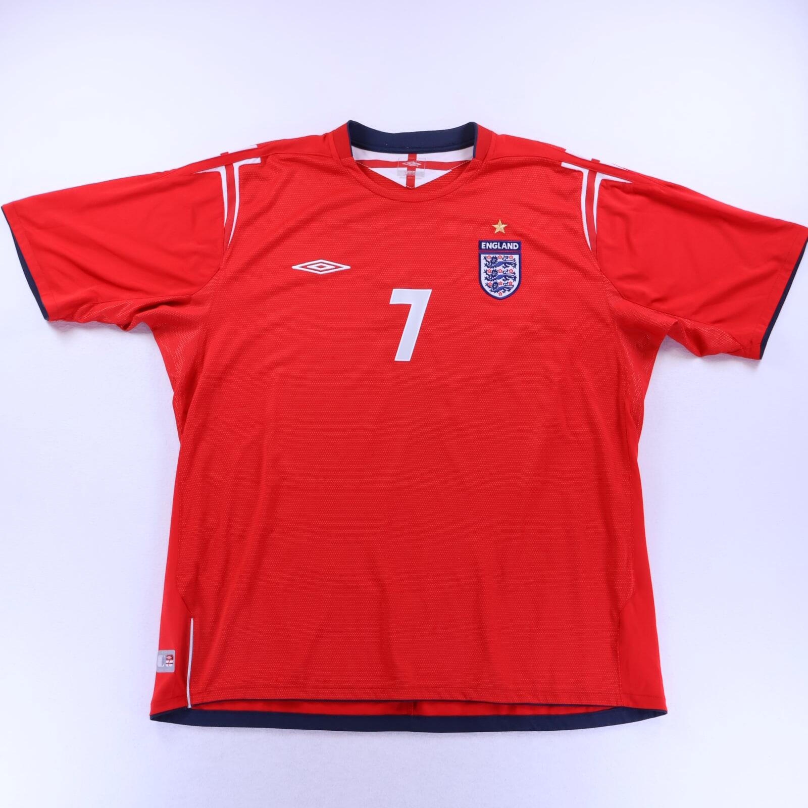 England Beckham #7 2004/06 Away Shirt - 3XL- BACK