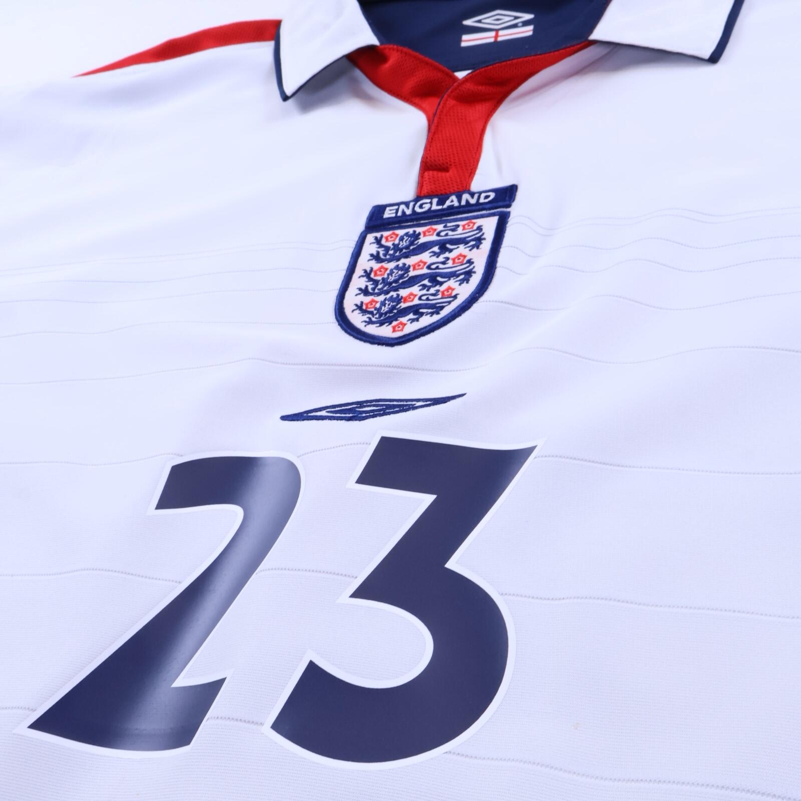 England Vassell #23 2003/05 Home Shirt - Reversible - XL