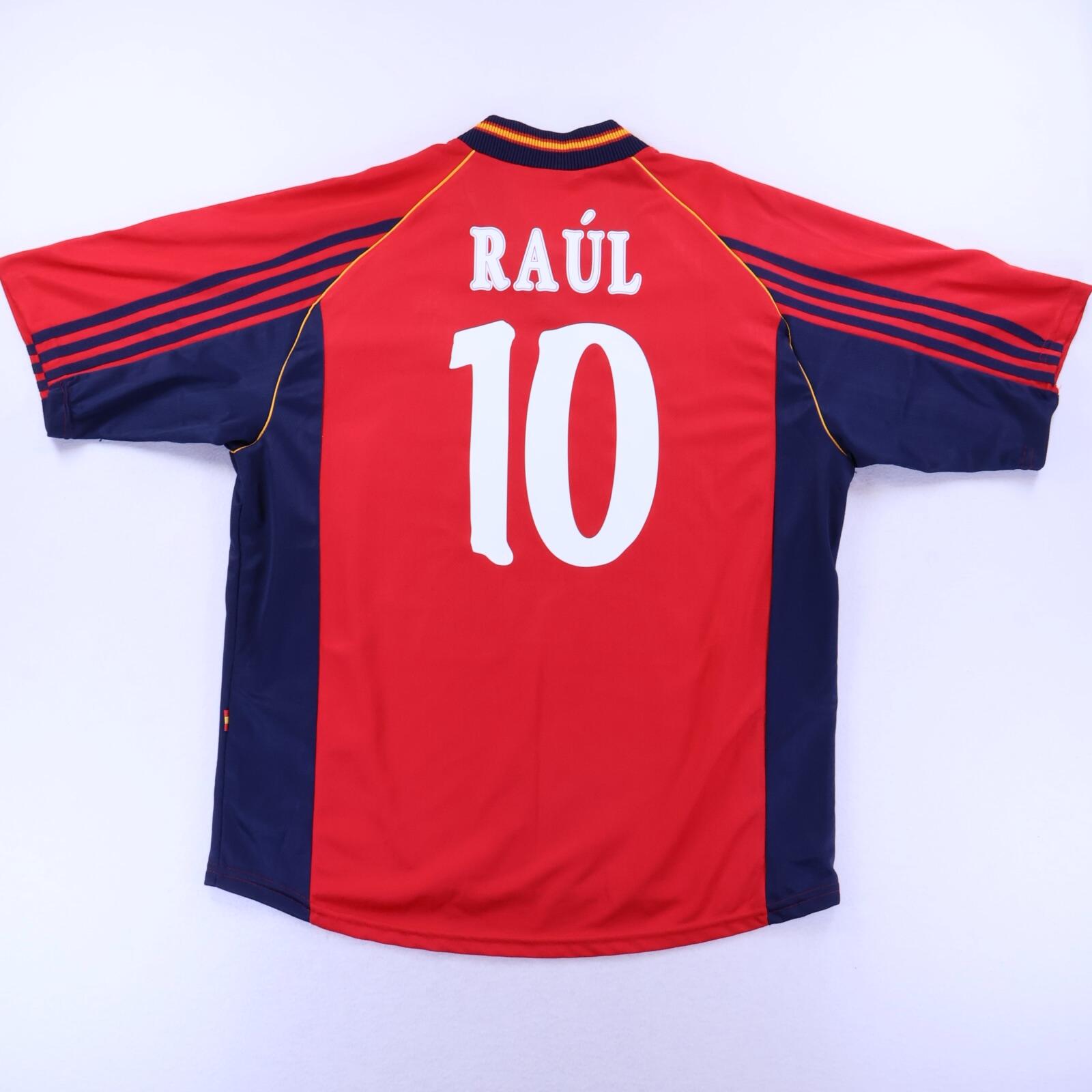 Spain Raul #10 1998/99 Home Shirt - XL