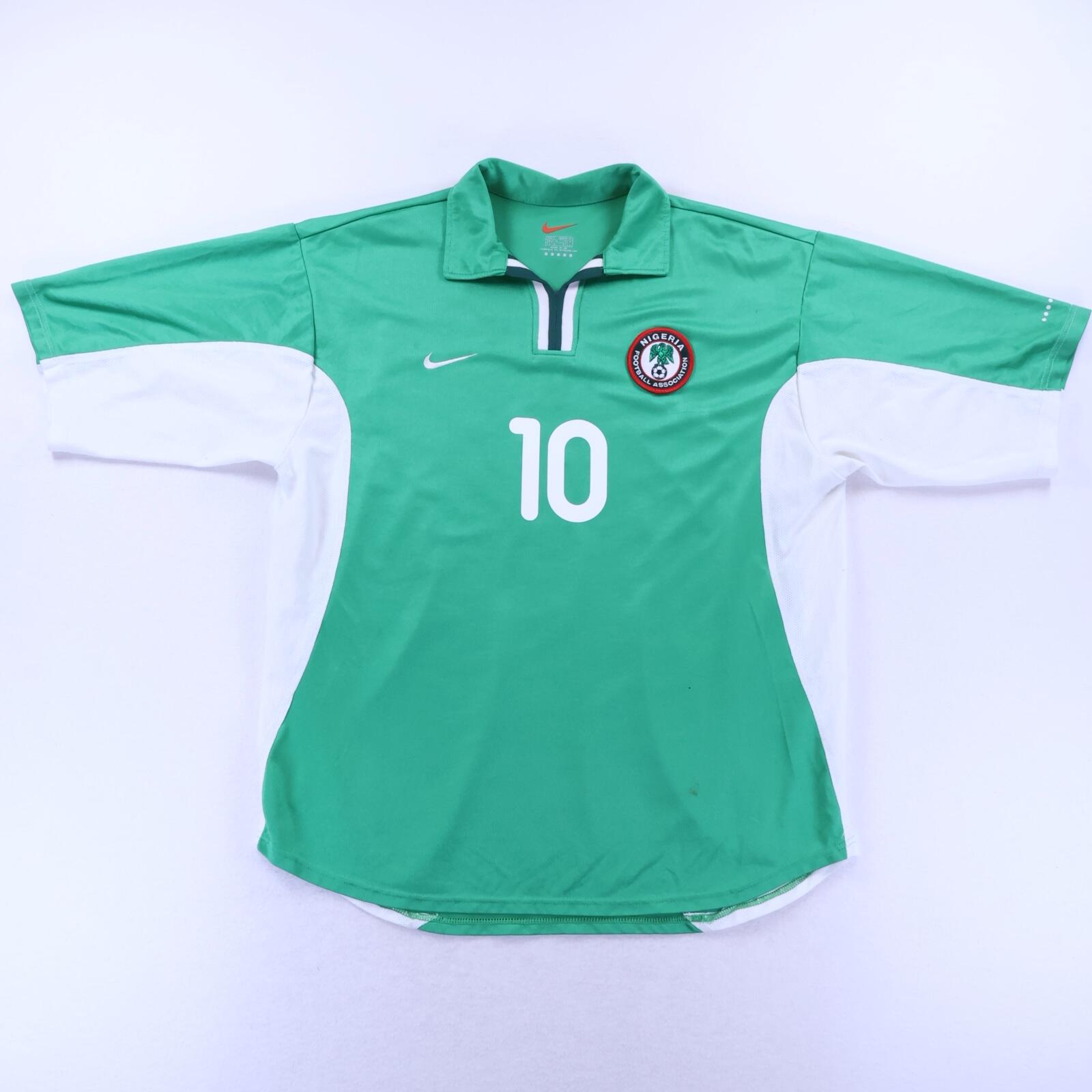 Nigeria Okocha #10 2000/01 Home Shirt - L