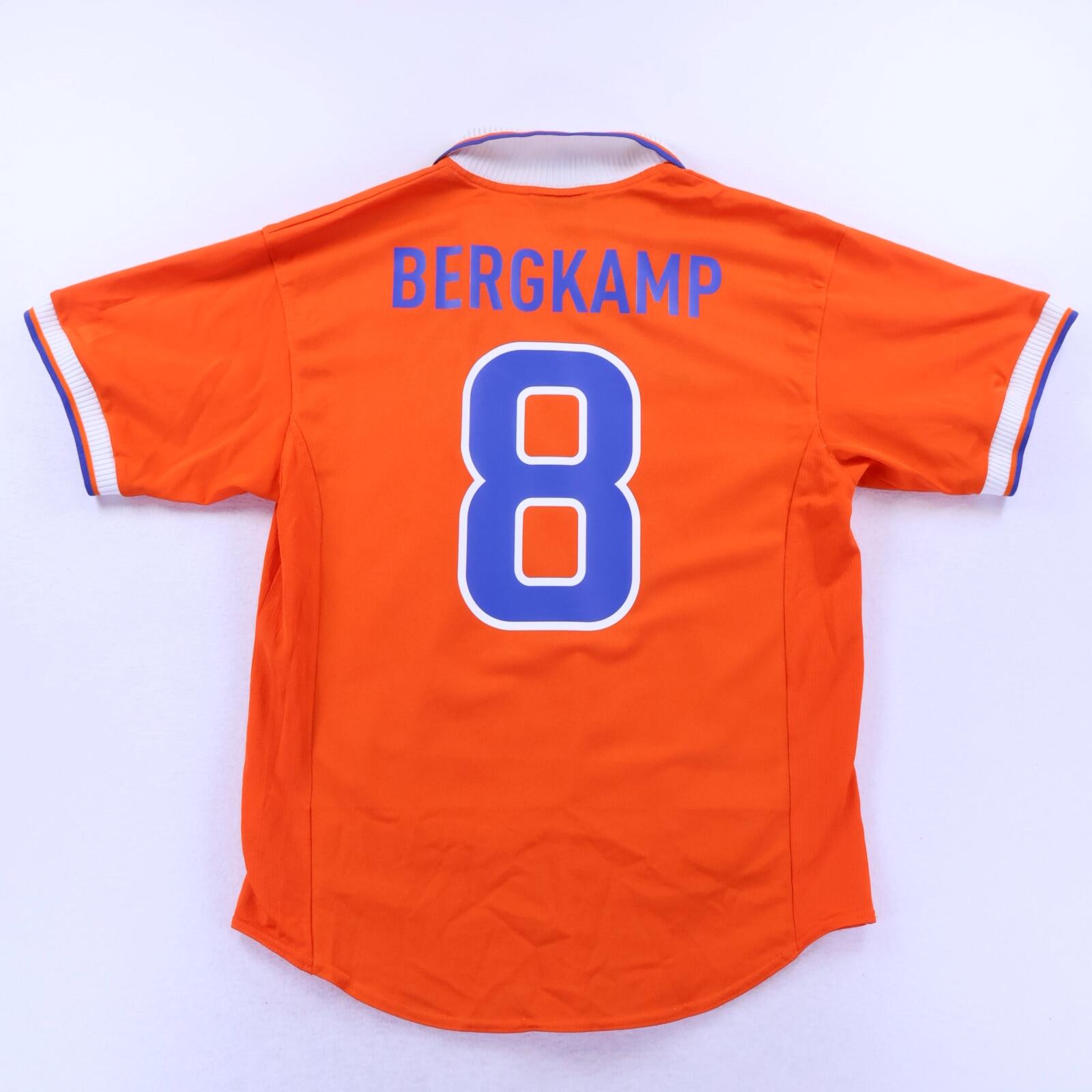 *MINT* Netherlands Bergkamp #8 1997/98 Home Shirt - M