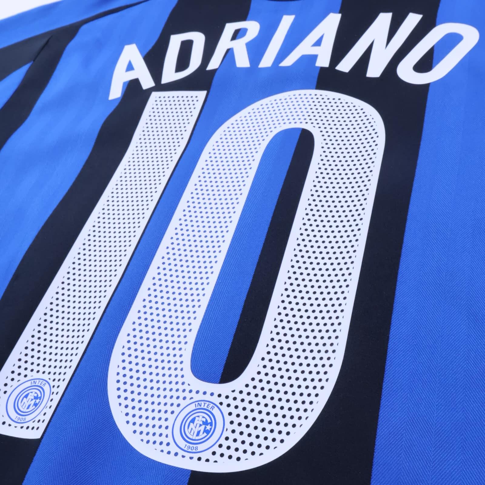 Inter Milan Adriano #10 2004/05 Home Shirt - M