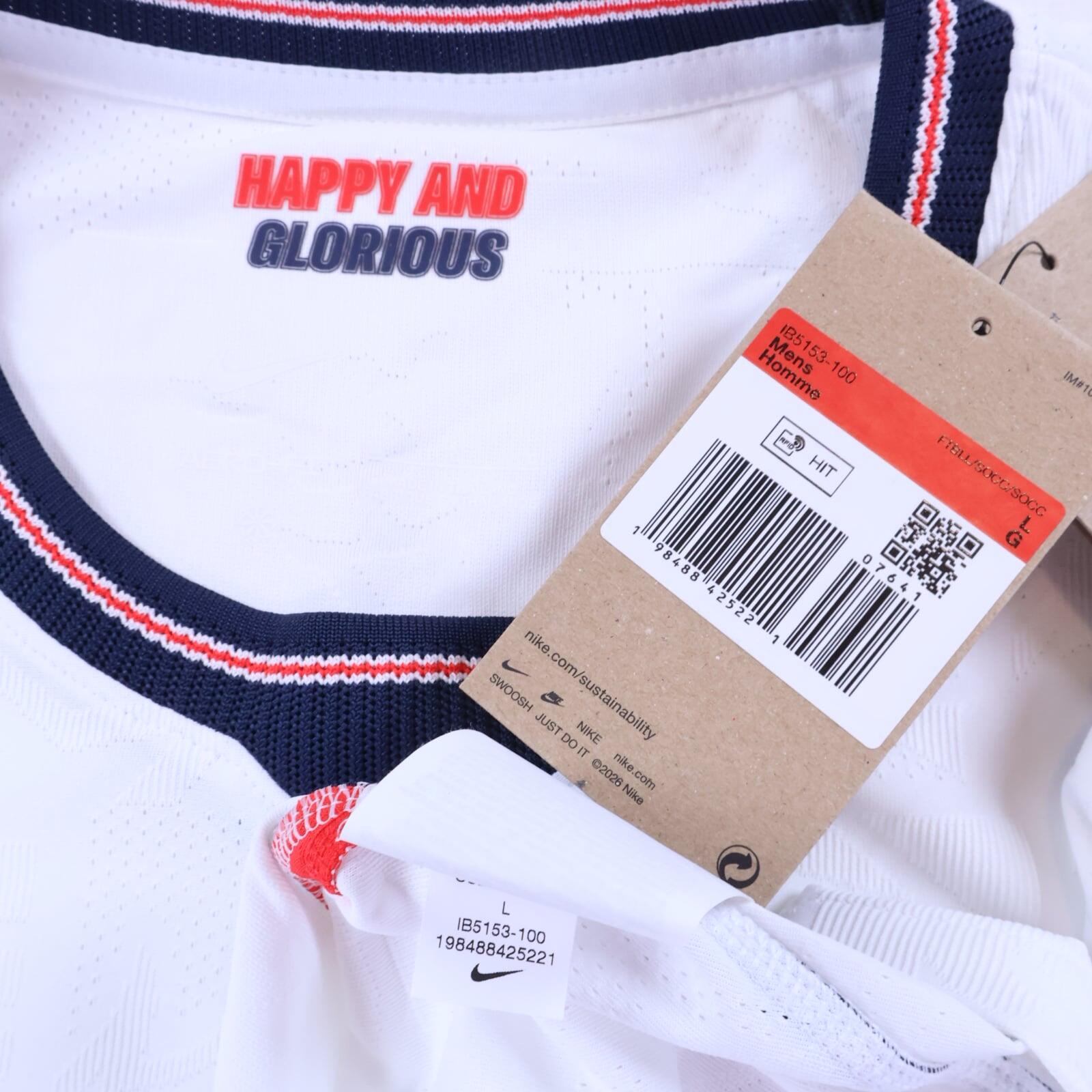 *NWT* England 2026 Home Shirt - Player Issue - L