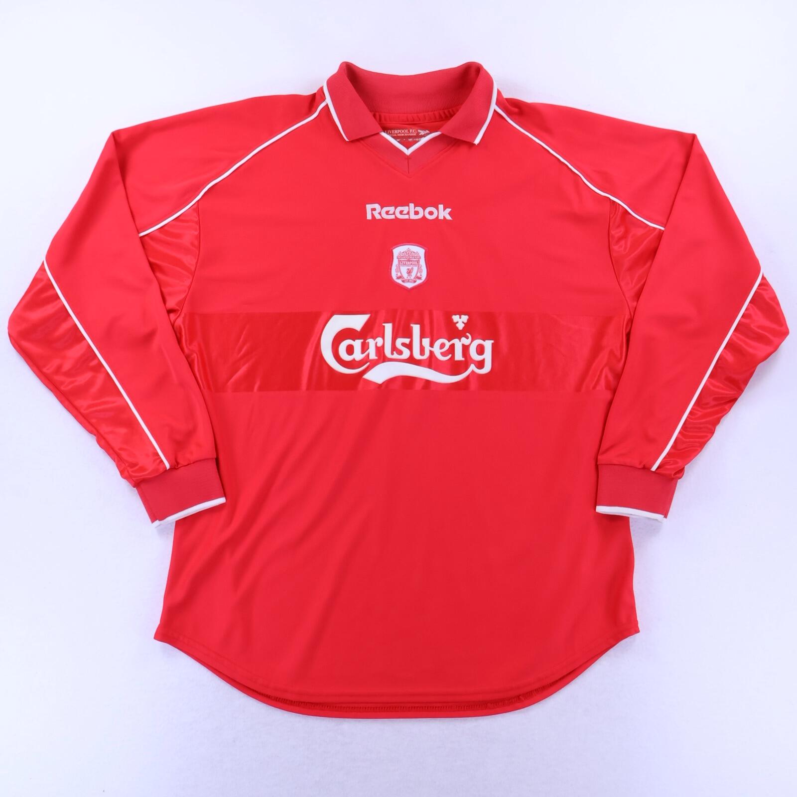 Liverpool F.C Smicer #7 2000/02 Home Shirt - Long Sleeve - XL