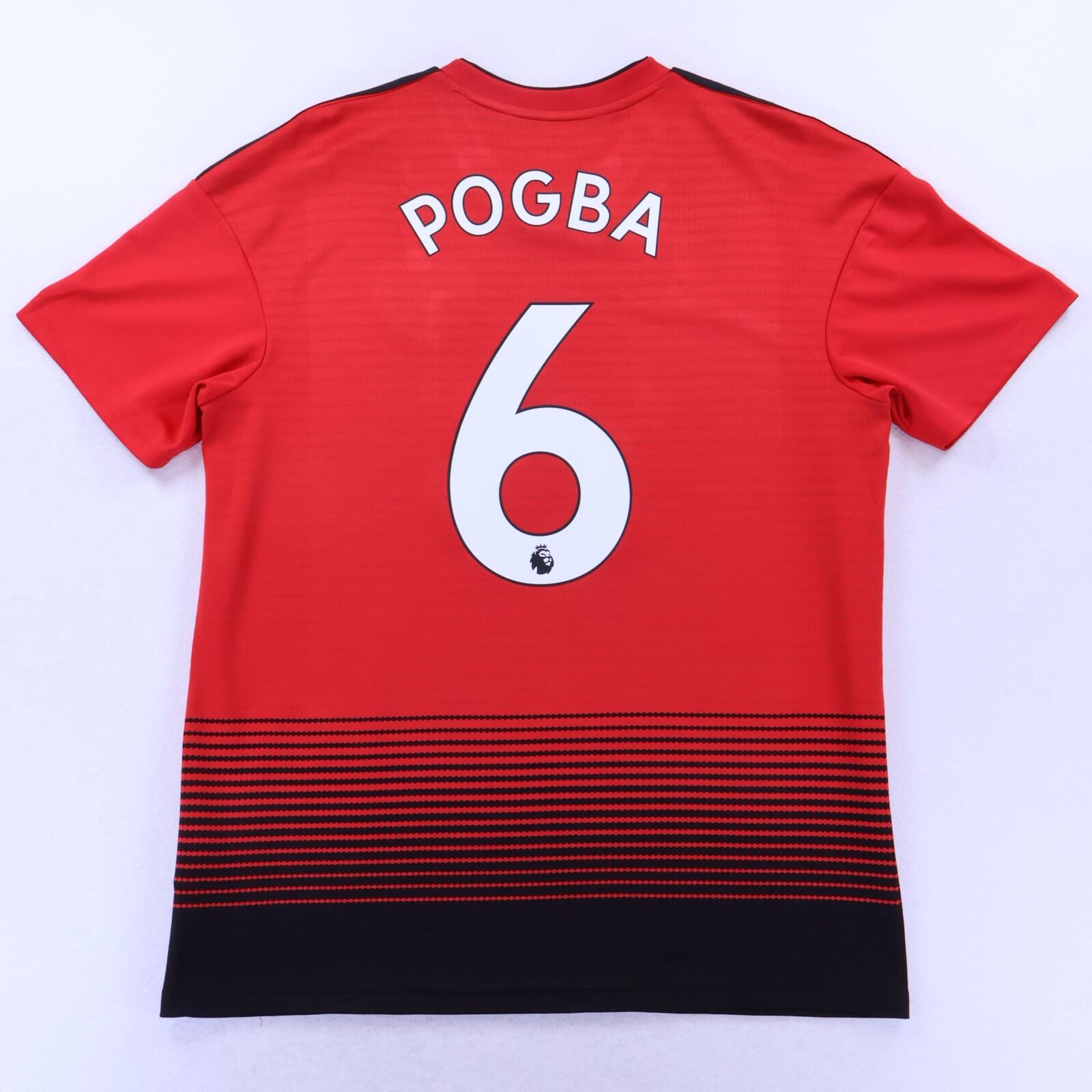 Manchester United Pogba #6 2018/19 Home Shirt - L