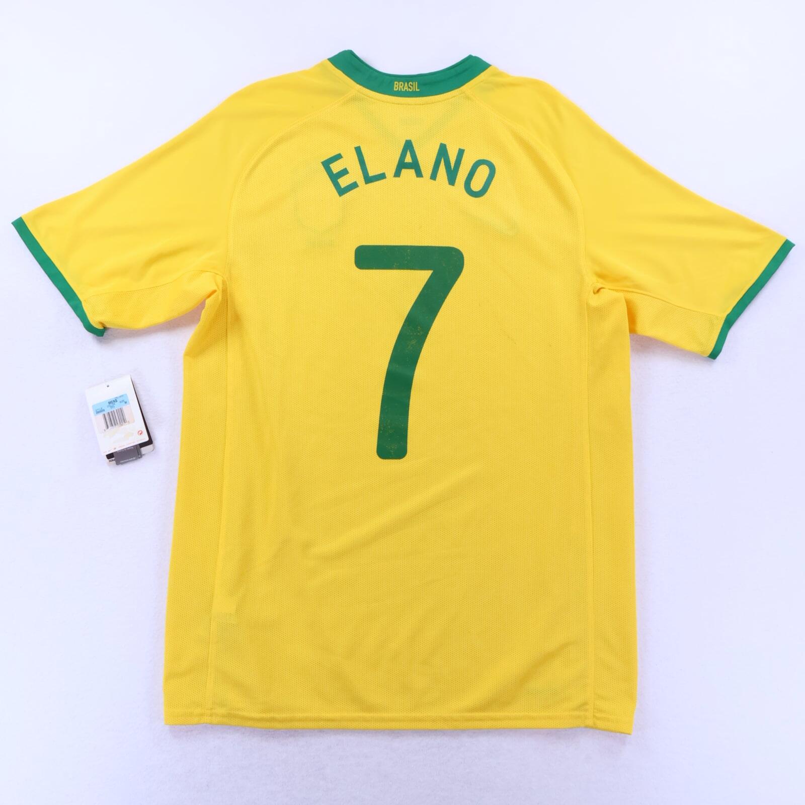 Brazil Elano #7 2006/07 Home Shirt - Player Issue - M