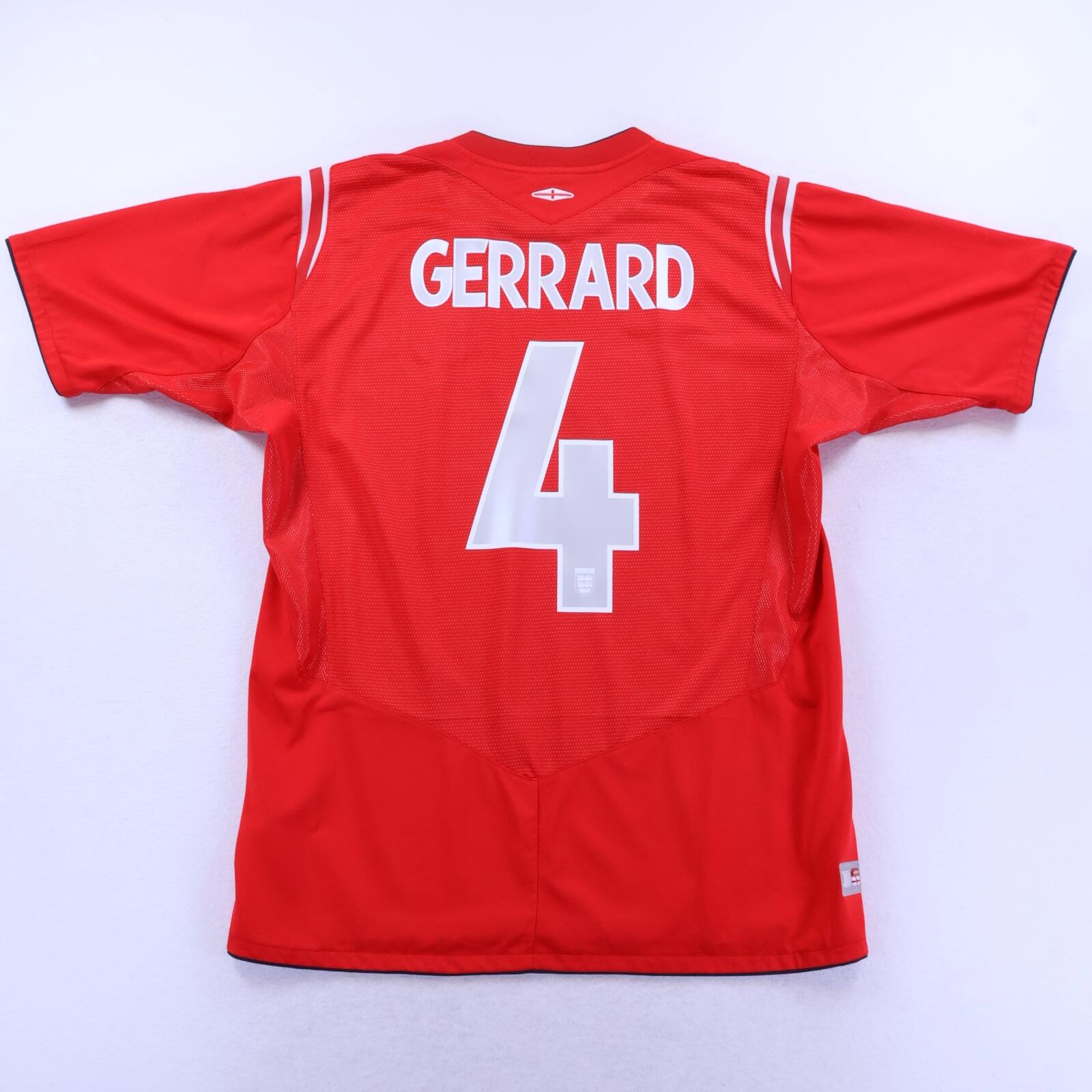 England Gerrard #4 2004/06 Away Shirt - L