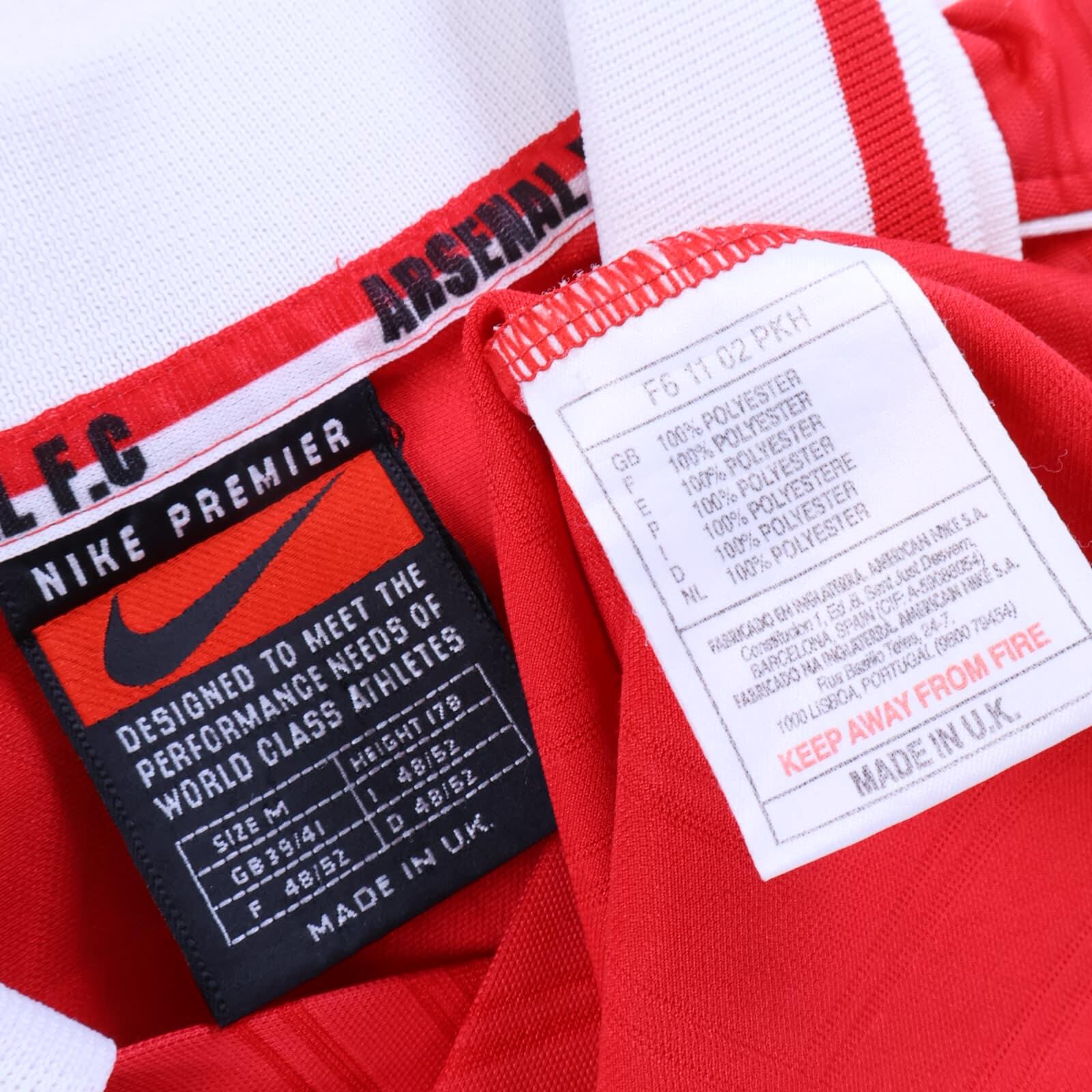 Arsenal Viera #4 1996/97 Home Shirt - M