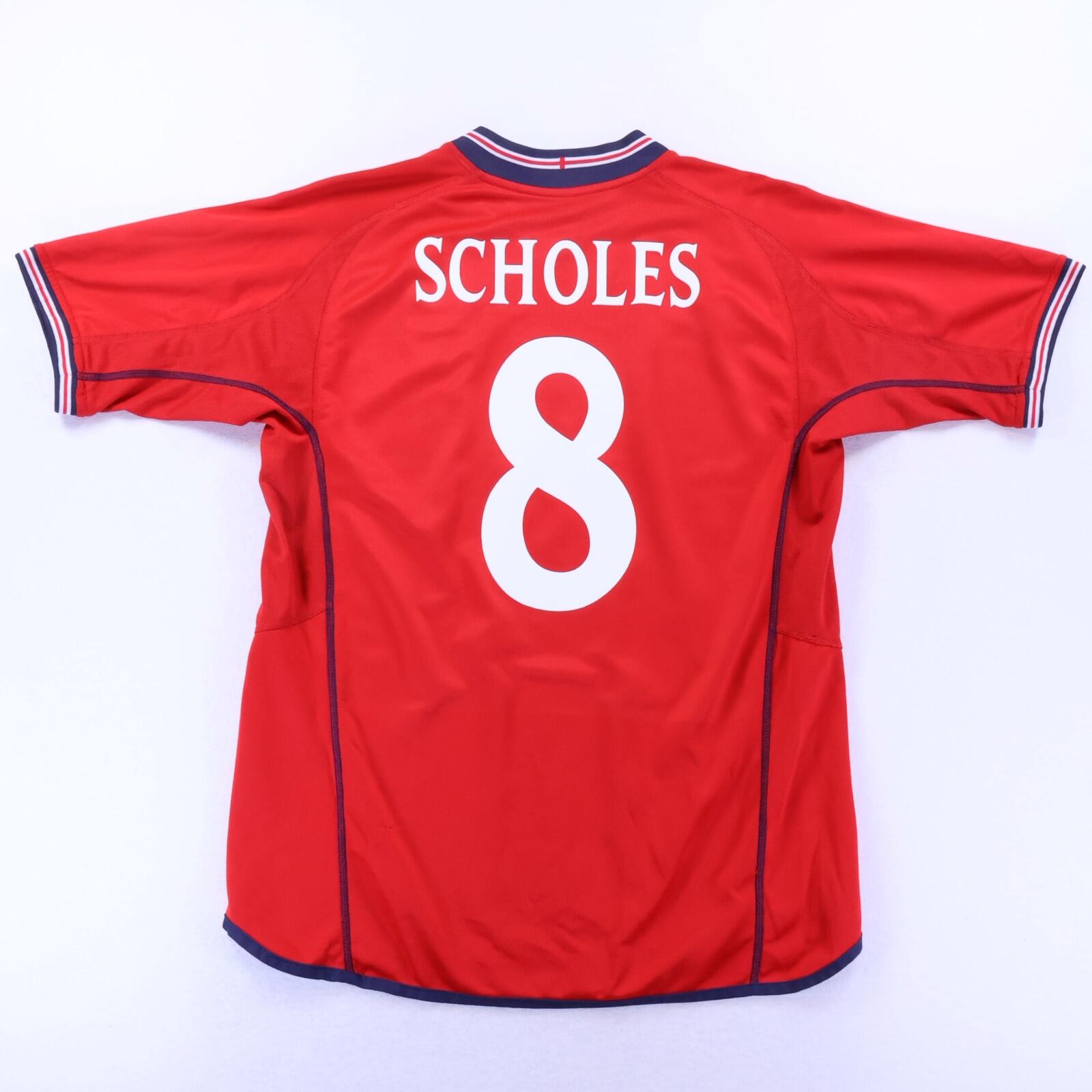 England Scholes #8 2002/04 Away Shirt - M