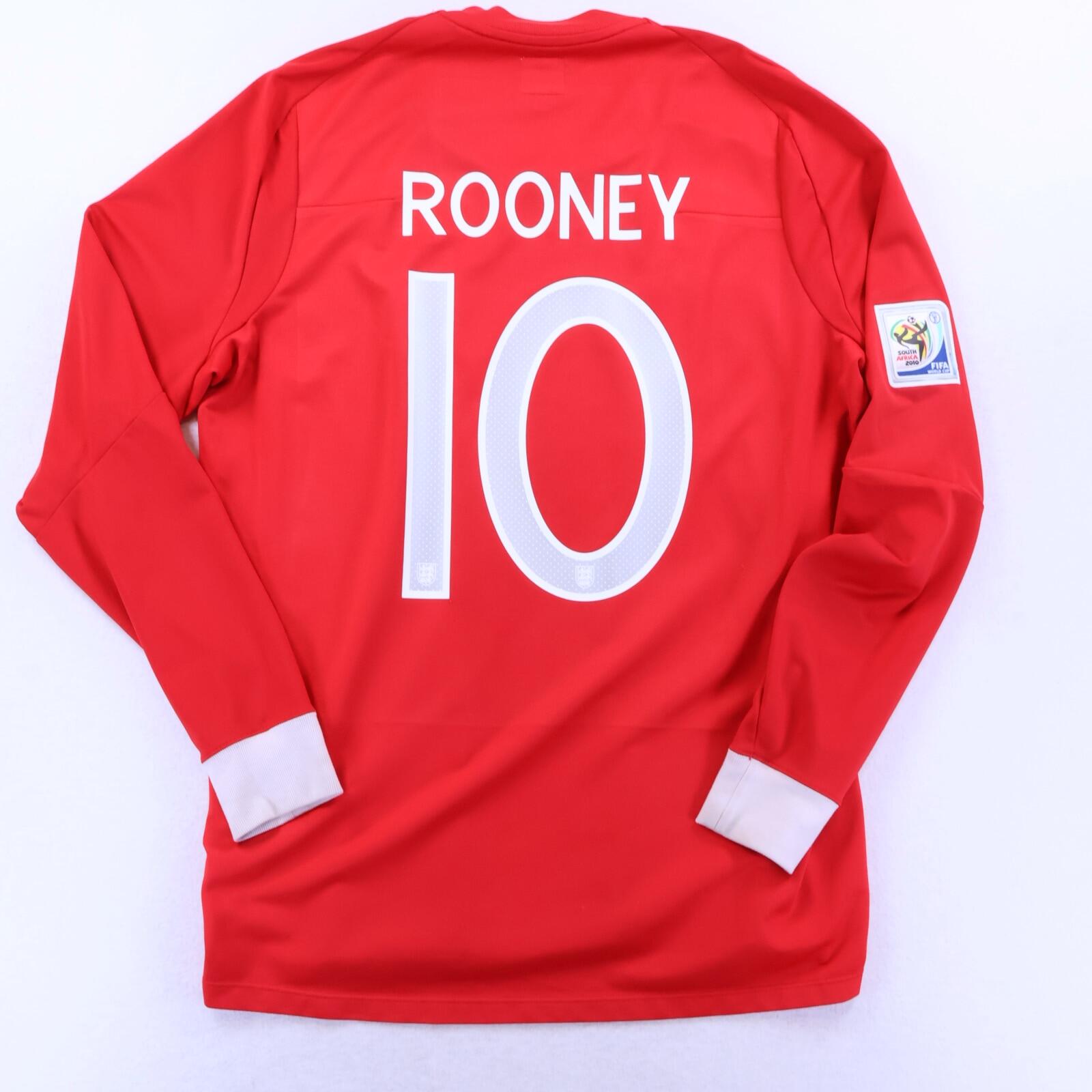 England Rooney #10 2010/11 Away Shirt - Long Sleeve - L
