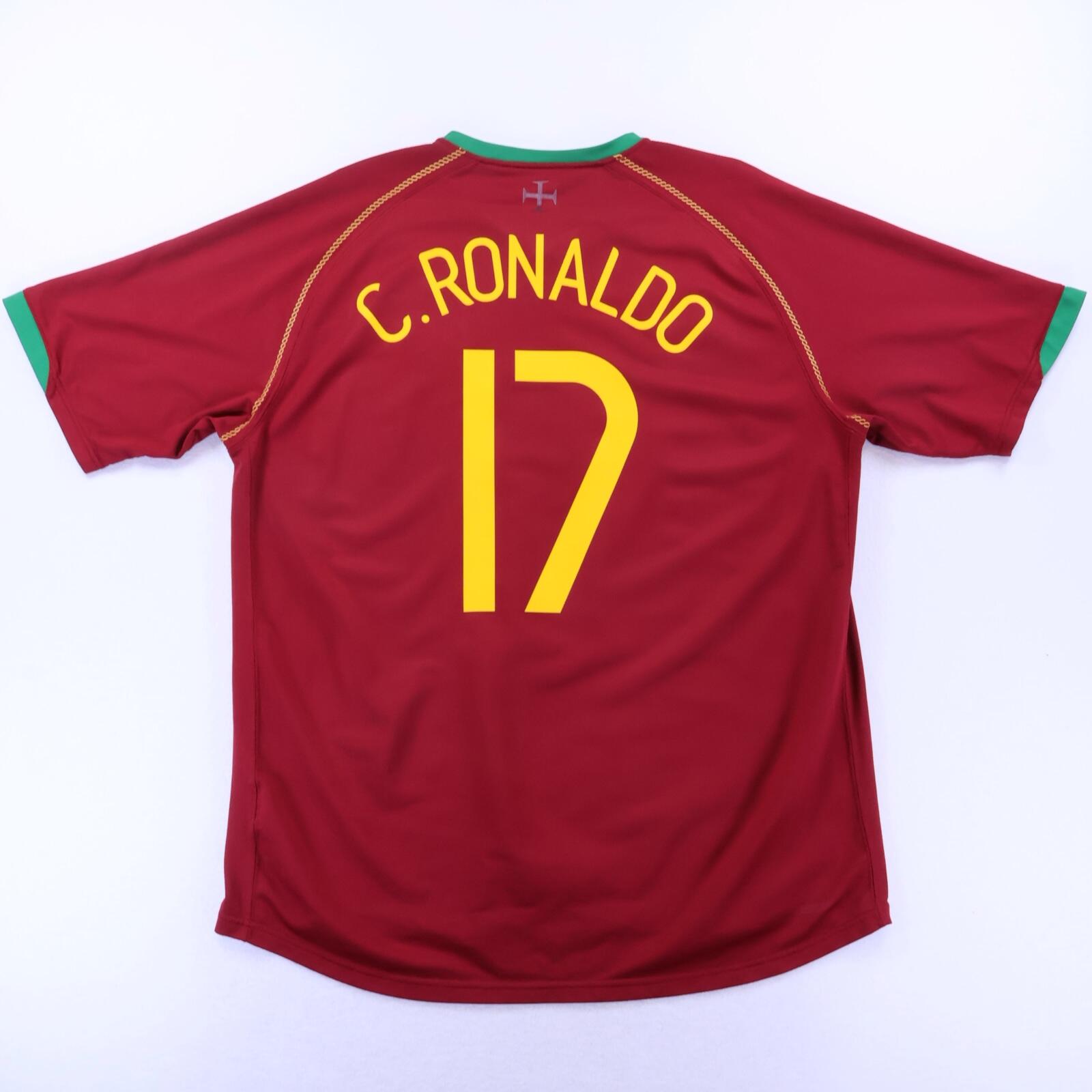 Portugal Ronaldo #17 2006/08 Home Shirt - XL