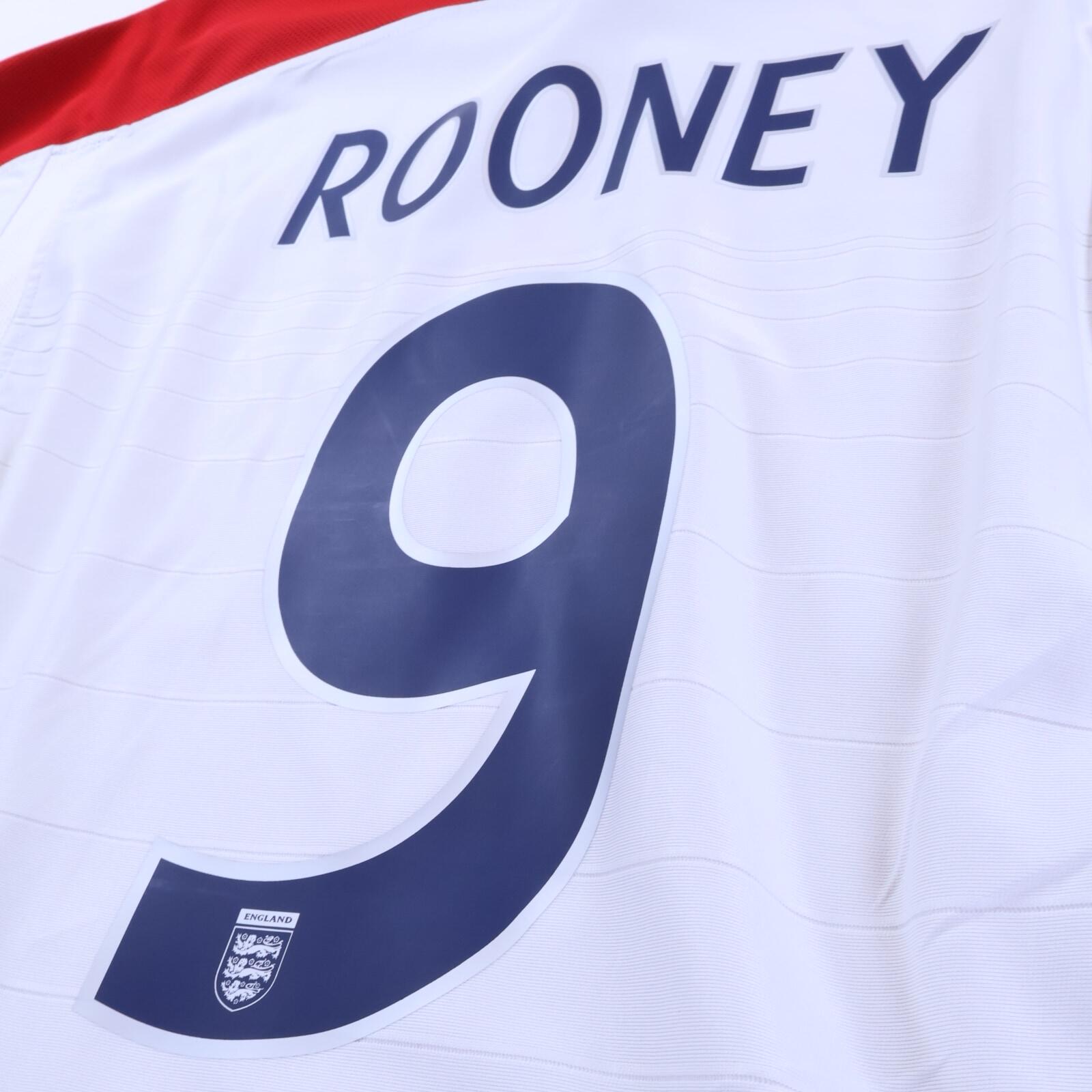 England Rooney #9 2005/07 Home Shirt - XL