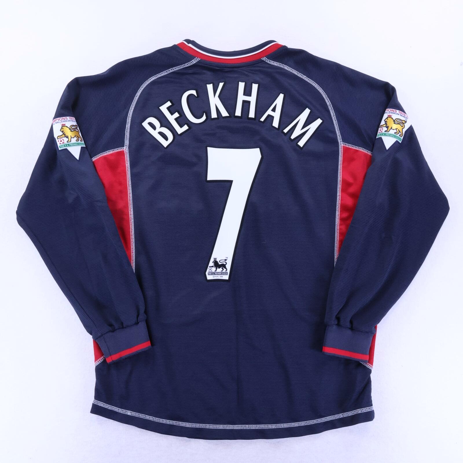 Manchester United Beckham #7 2000/01 Third Shirt - Long Sleeve - M