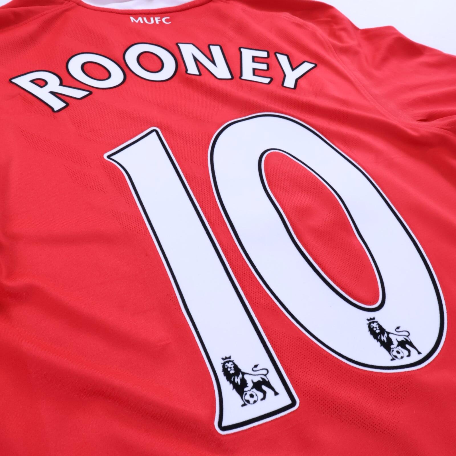 Manchester United Rooney #10 2010/11 Home Shirt - S