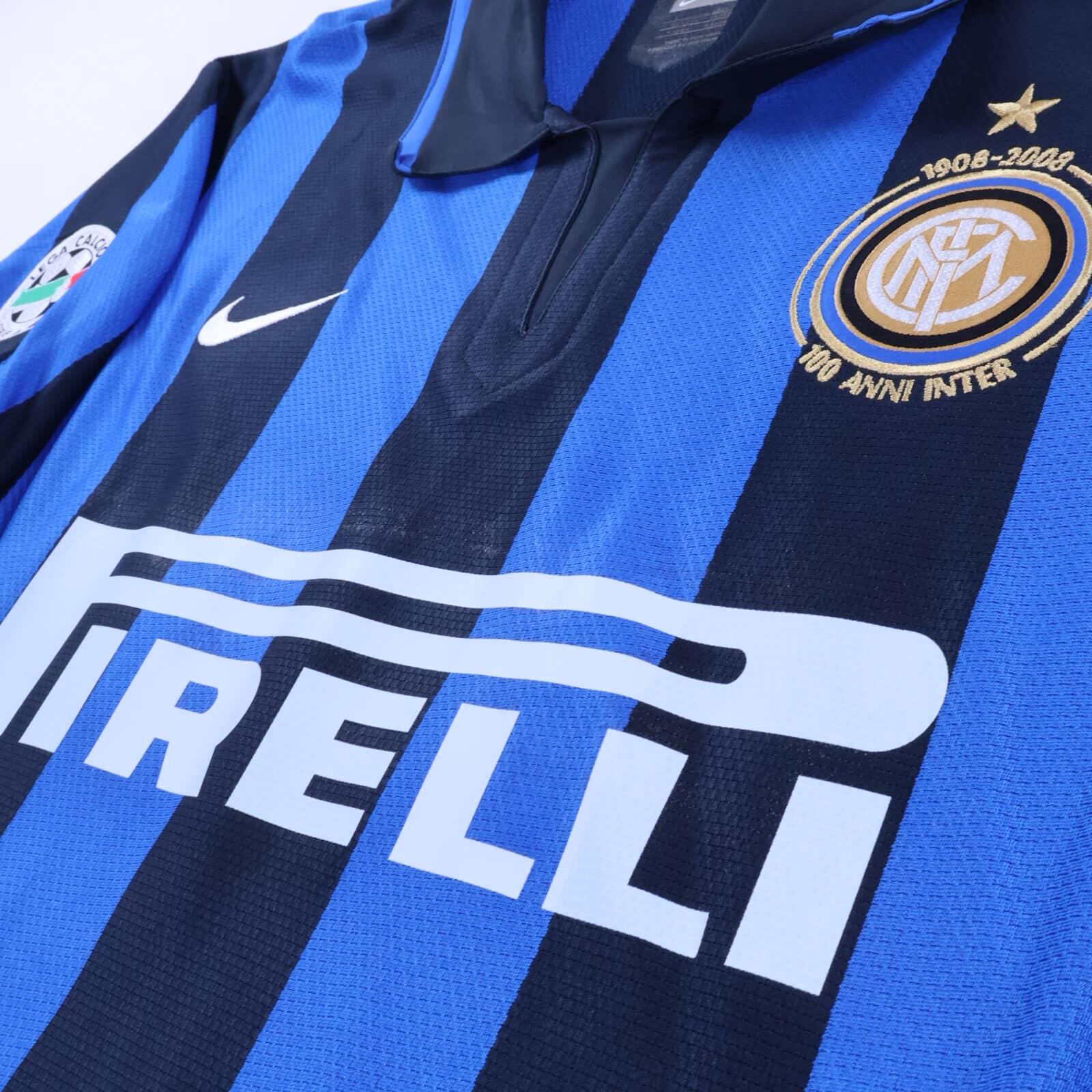 Inter Milan Ibrahimović #8 2008 Home Shirt - L