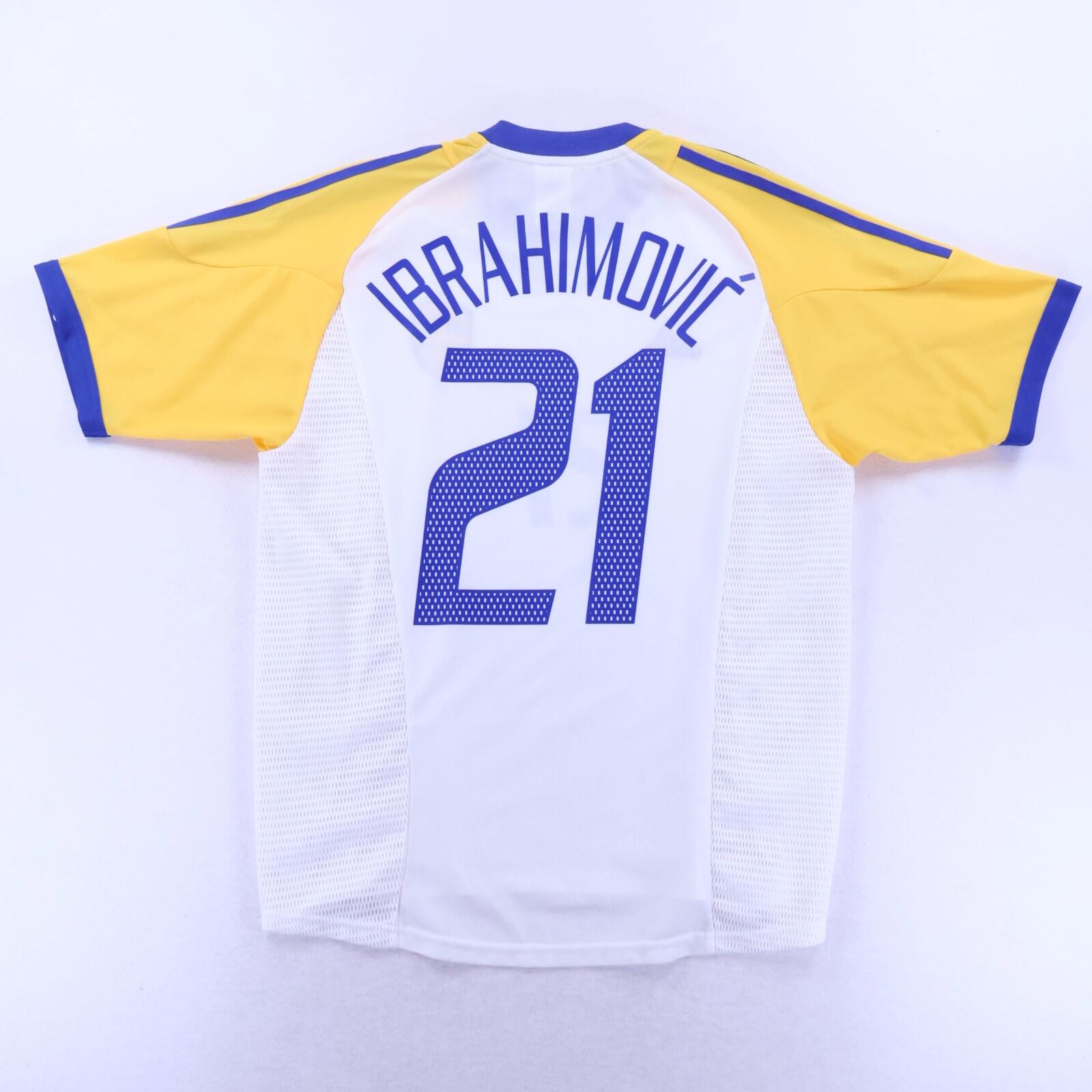 *MINT* Sweden Ibrahimović #21 2002/04 Away Shirt - M