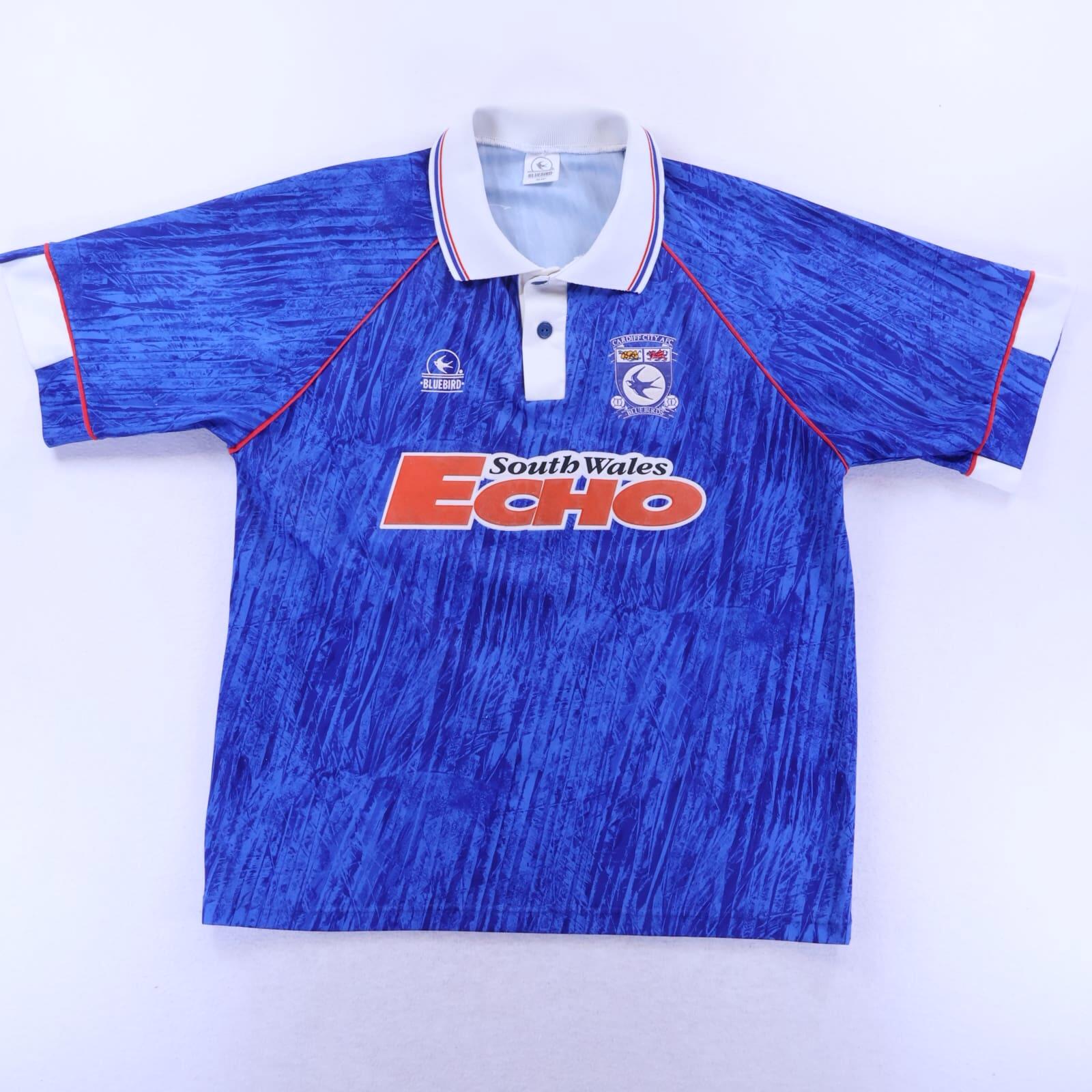 Cardiff City Fc 1992/93 Home Shirt - L