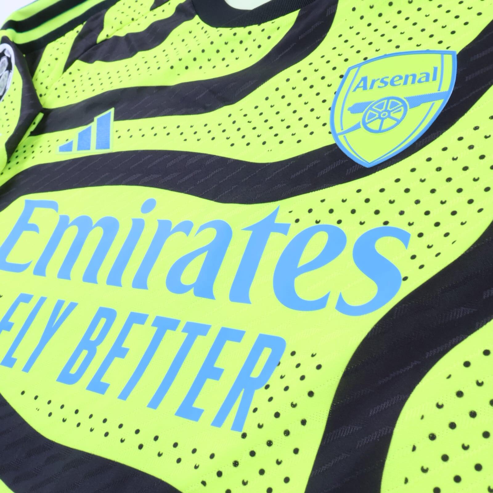 Arsenal Odegaard #8 2023/24 Away Shirt - Player Issue - L