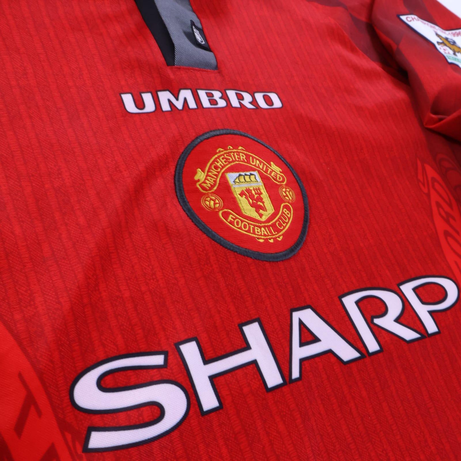 Manchester United Beckham #10 1996/98 Home Shirt - Long Sleeve - M