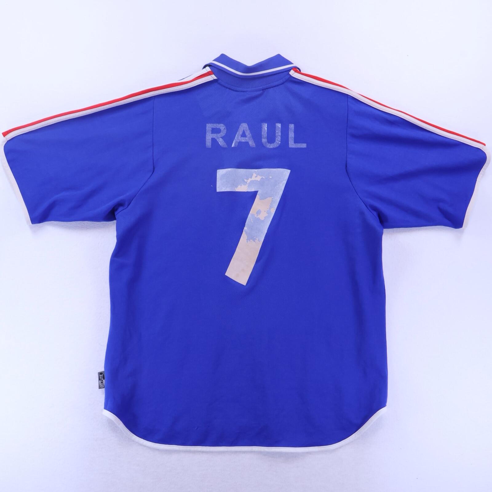 France Raul #7 2000/02 Home Shirt - L