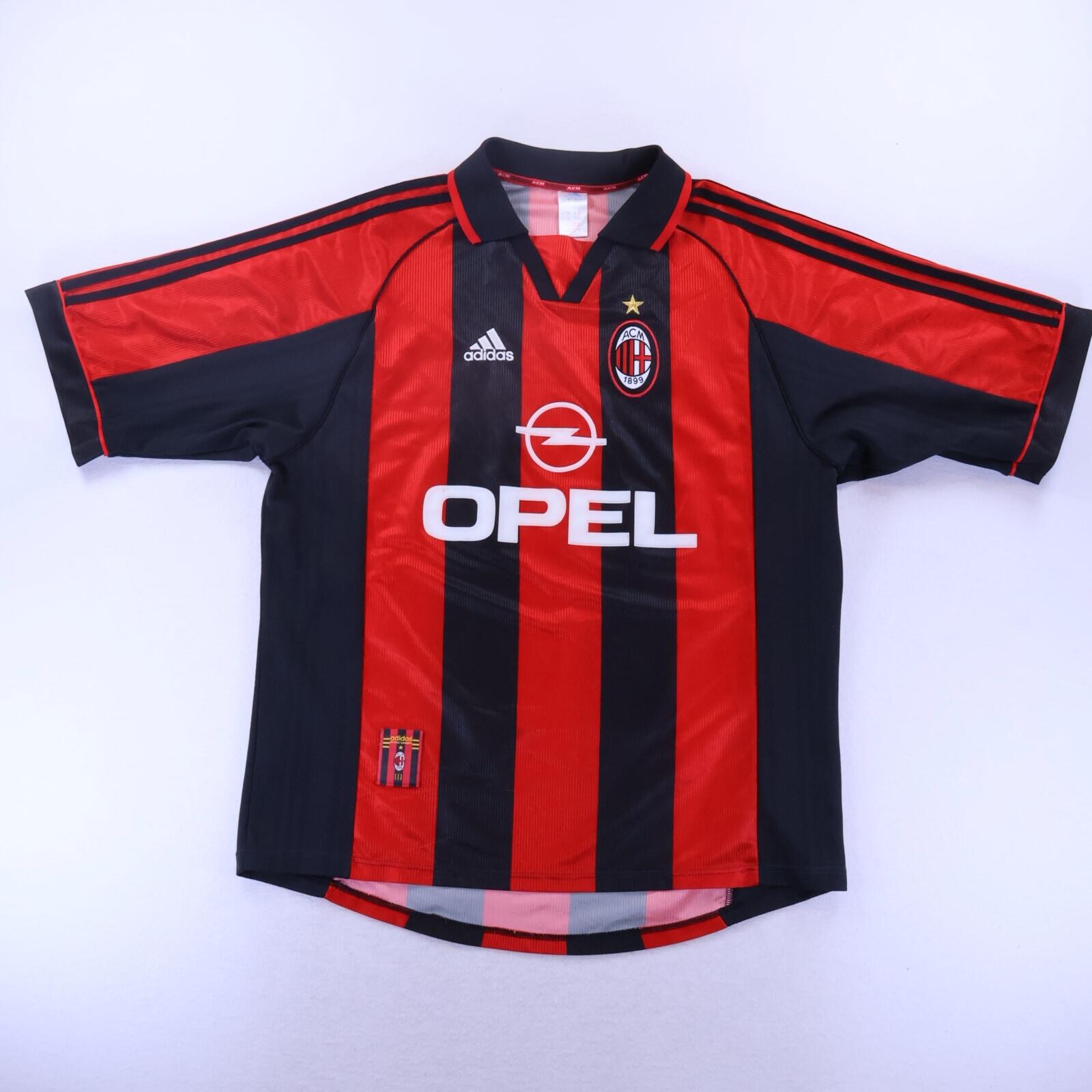 Ac Milan Weah #9 1998/99 Home Shirt - XL