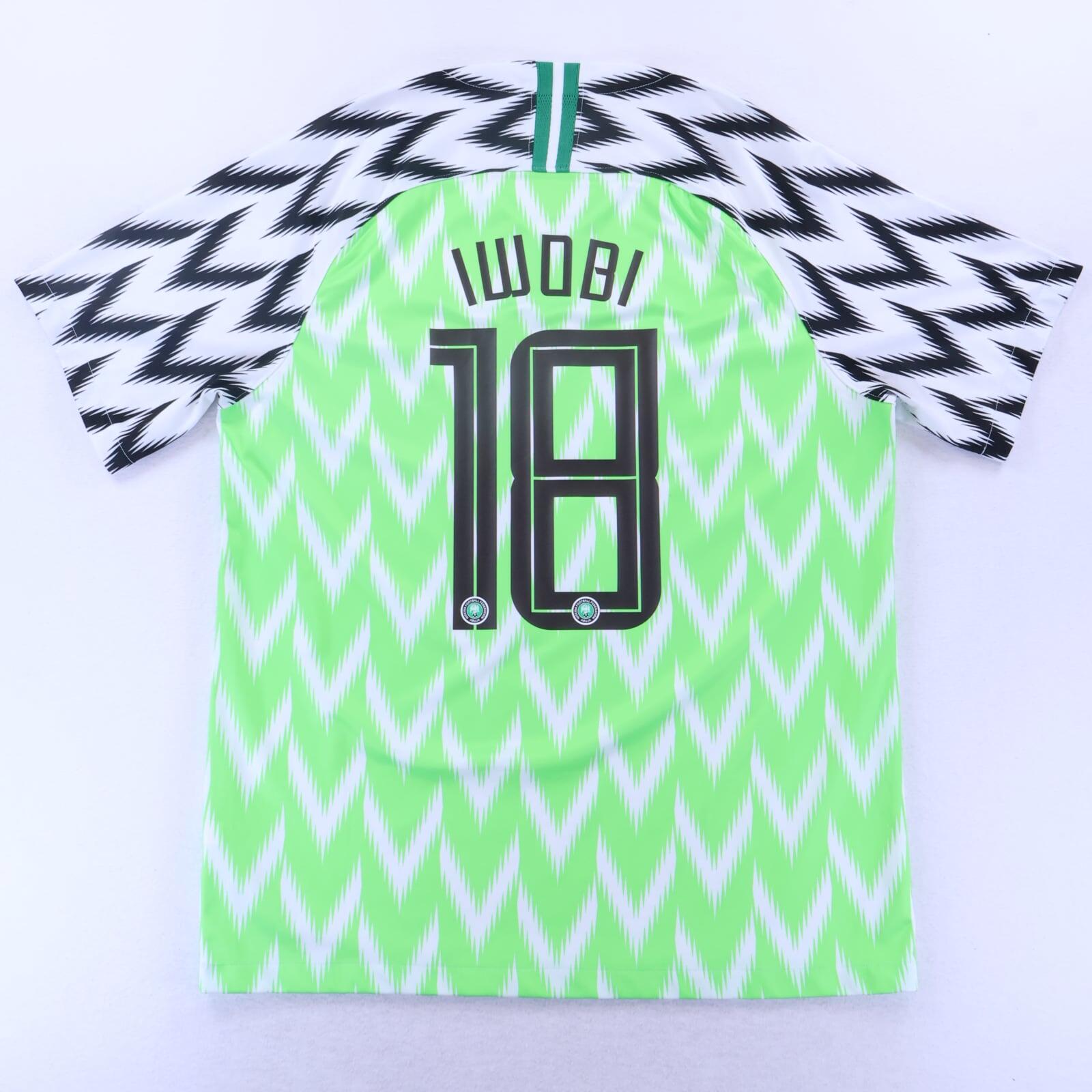 *MINT* Nigeria Iwobi #18 2018/19 Home Shirt - L