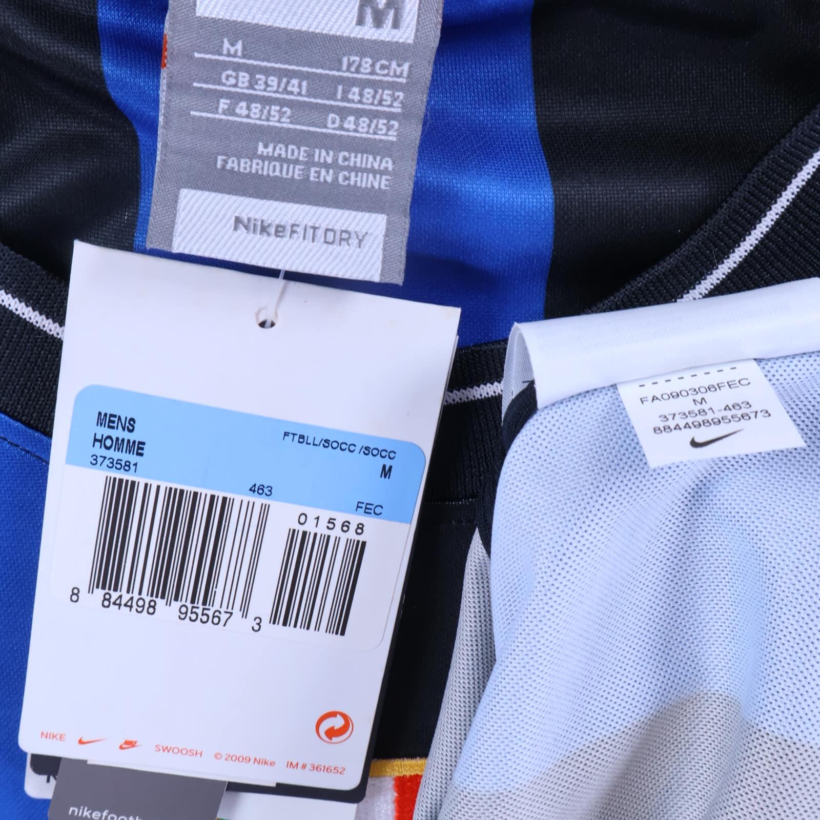 *NWT* Inter Milan Eto'O #9 2009/10 Home Shirt - M