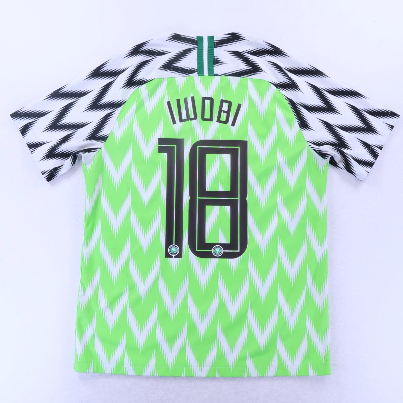 Nigeria Iwobi #18 2018/19 Home Shirt - M